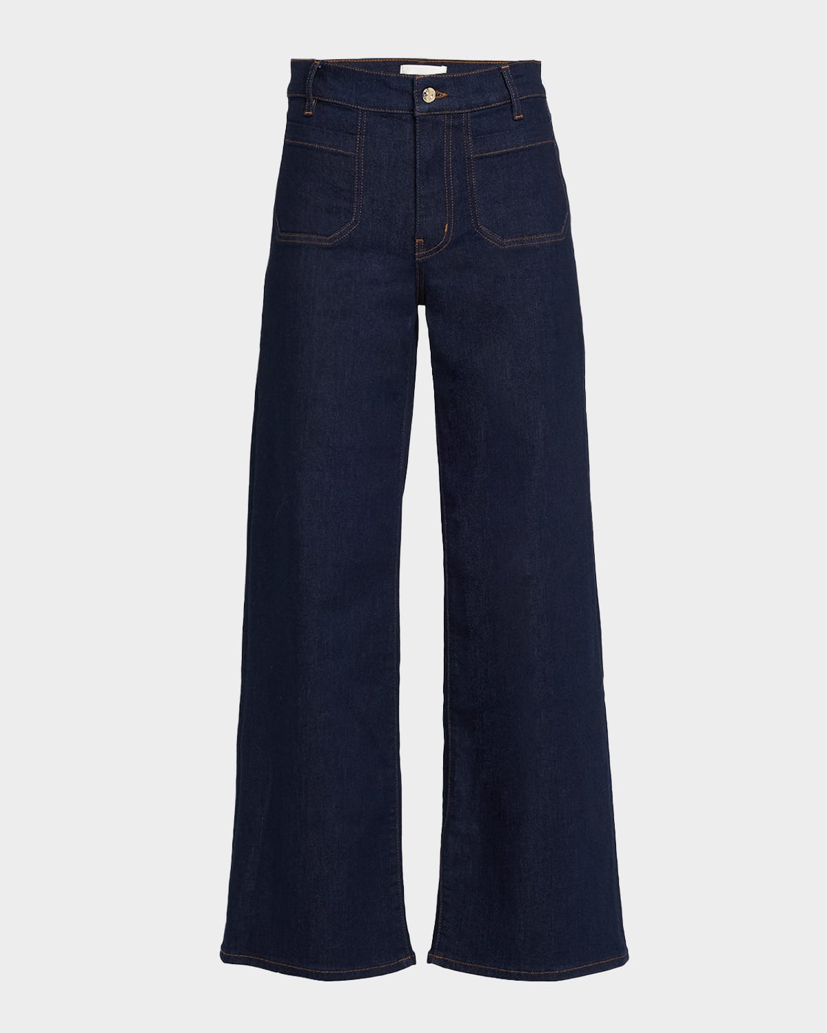 Frame Le Slim Palazzo Modernist Pocket Jeans In Blue