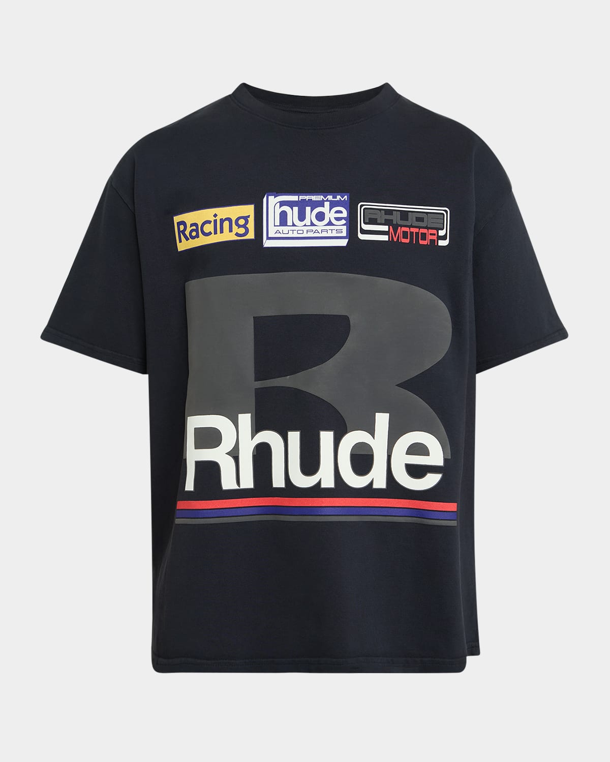 Men's Racing Patch-Print T-Shirt