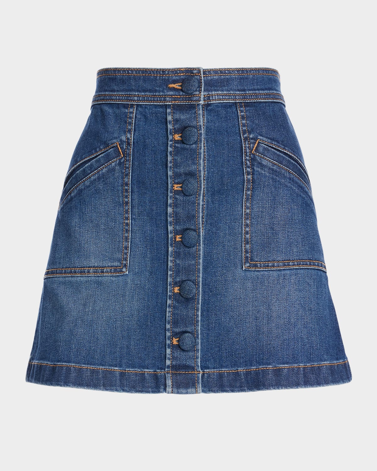 RAMY BROOK KIMI DENIM MINI SKIRT 