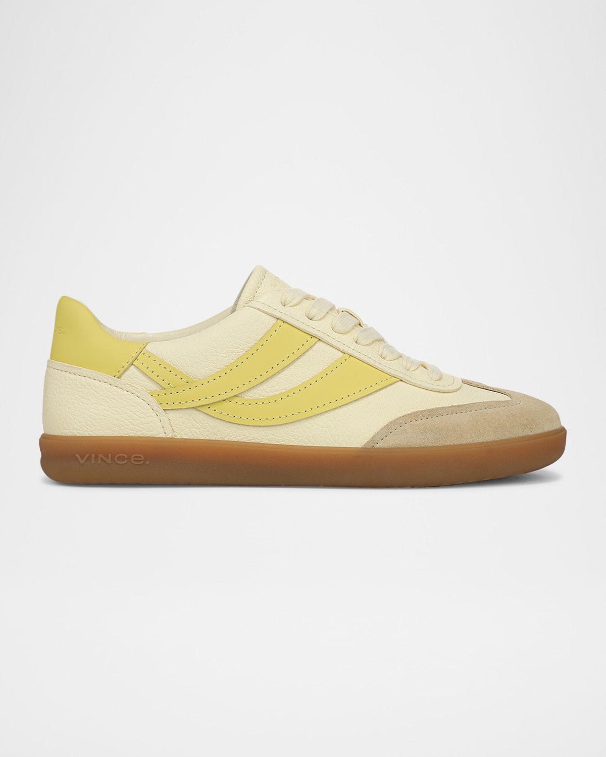 VINCE OASIS LEATHER LOW-TOP SNEAKERS 
