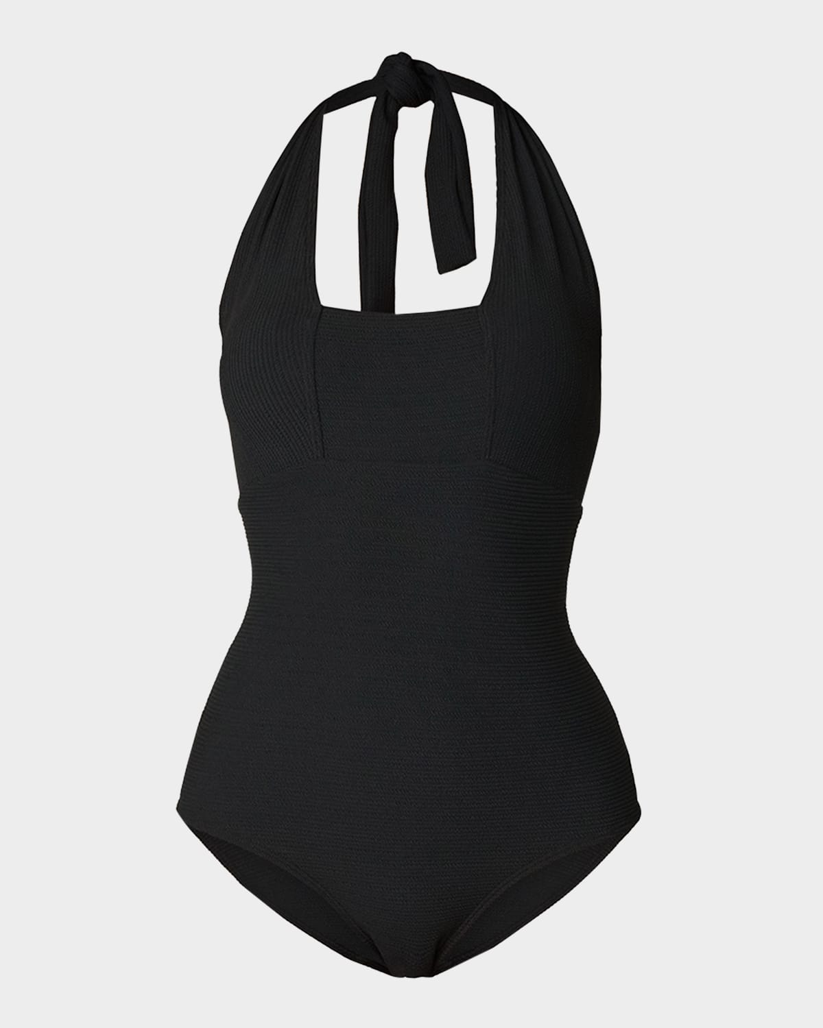 Retro Halter One-Piece Swimsuit