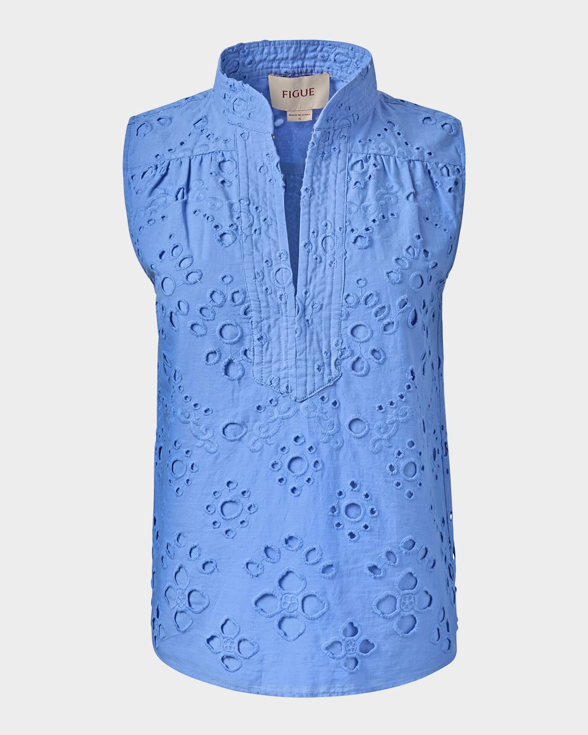 Dani Eyelet Embroidered Sleeveless Top