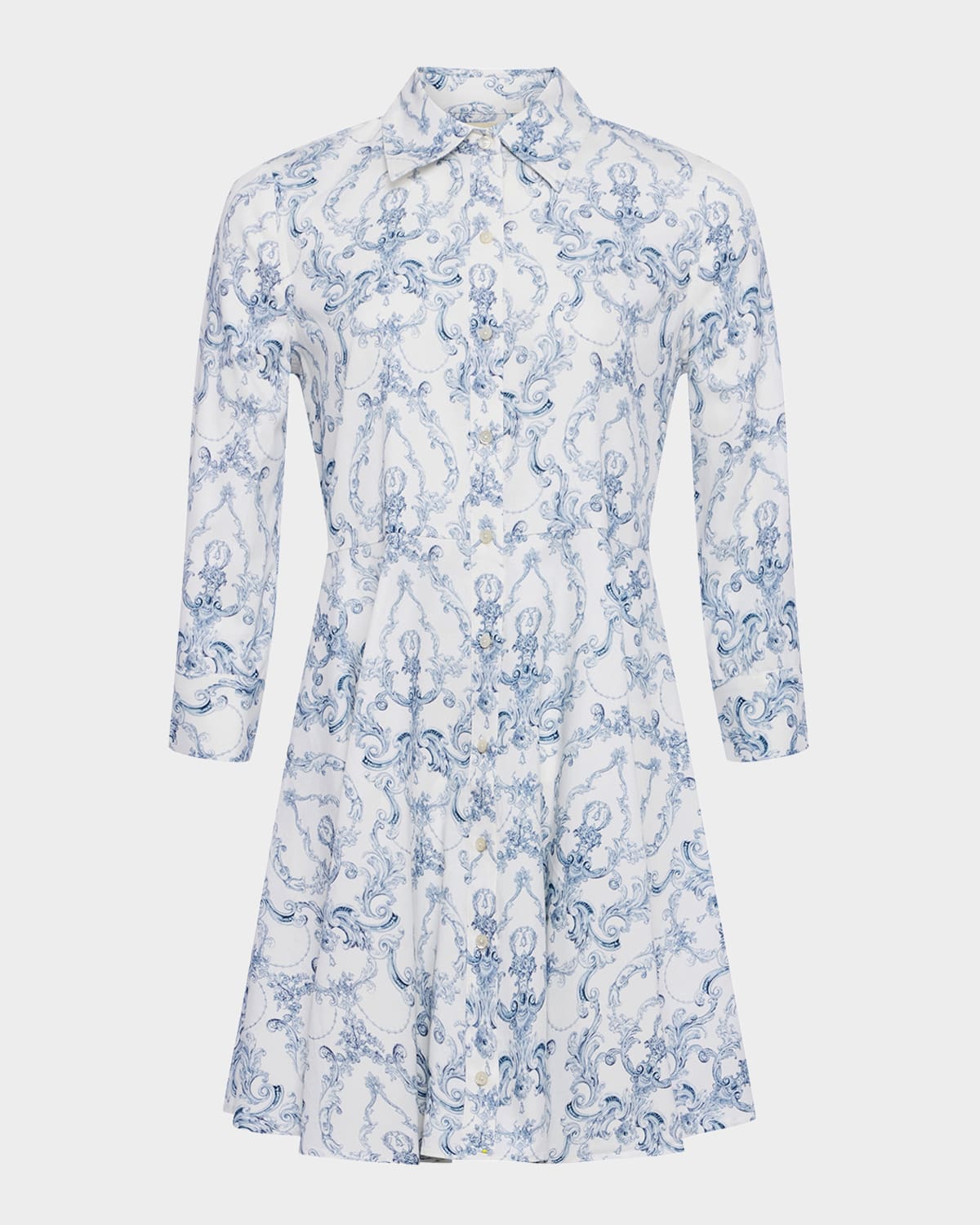 L AGENCE SCROLL TOILE MEADOW MINI SHIRTDRESS 