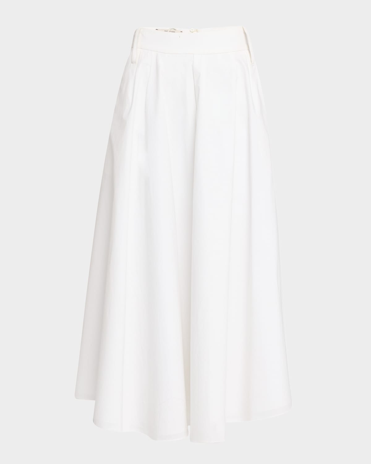 Poplin Power Midi Skirt