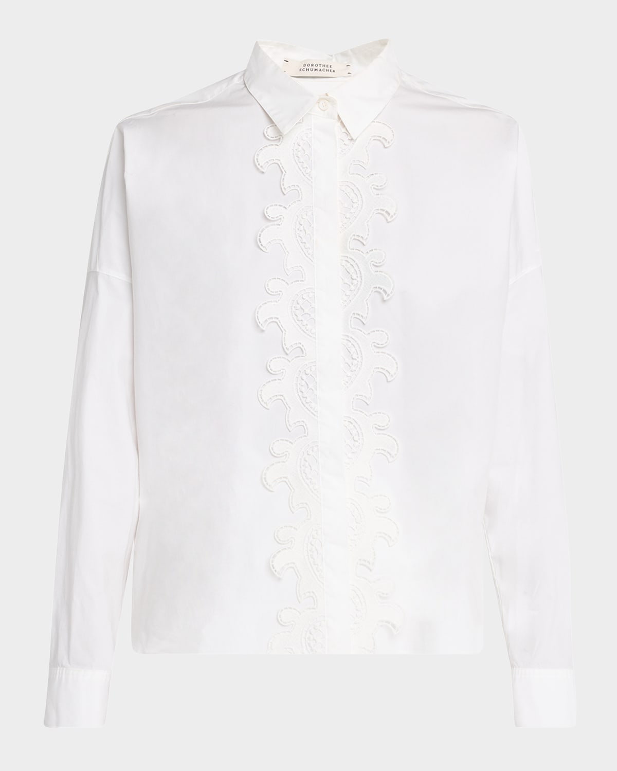 DOROTHEE SCHUMACHER POPLIN POWER BUTTON-DOWN BLOUSE 