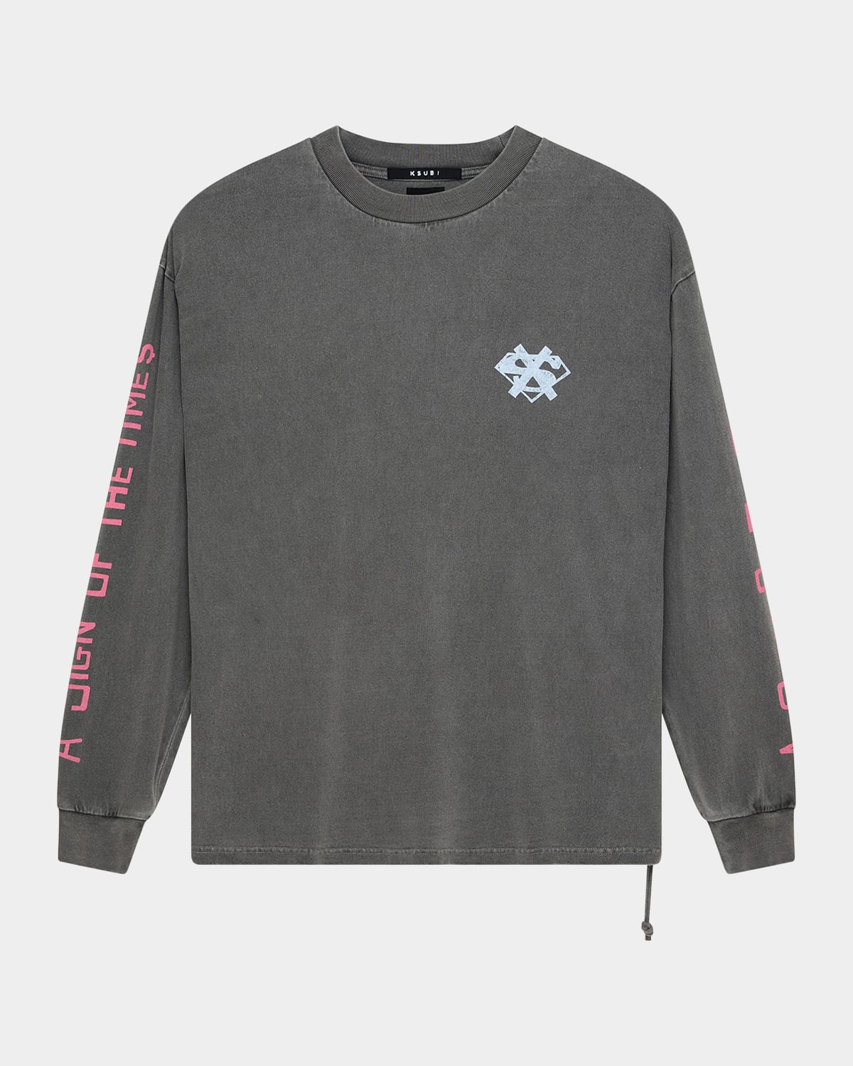 KSUBI MEN'S SIGN EKCESS LONG-SLEEVE T-SHIRT 