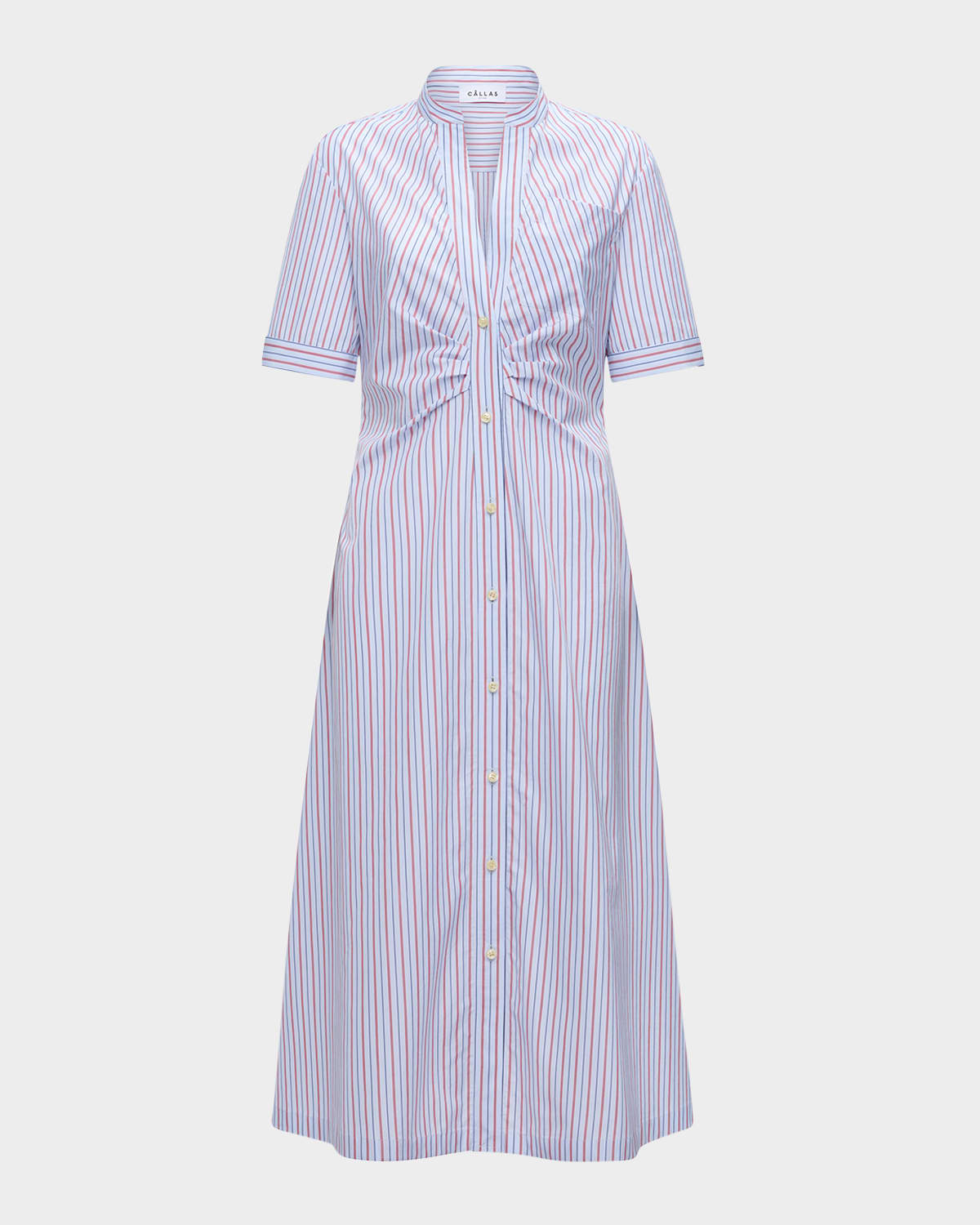 Noor Striped Short-Sleeve Shirtdress