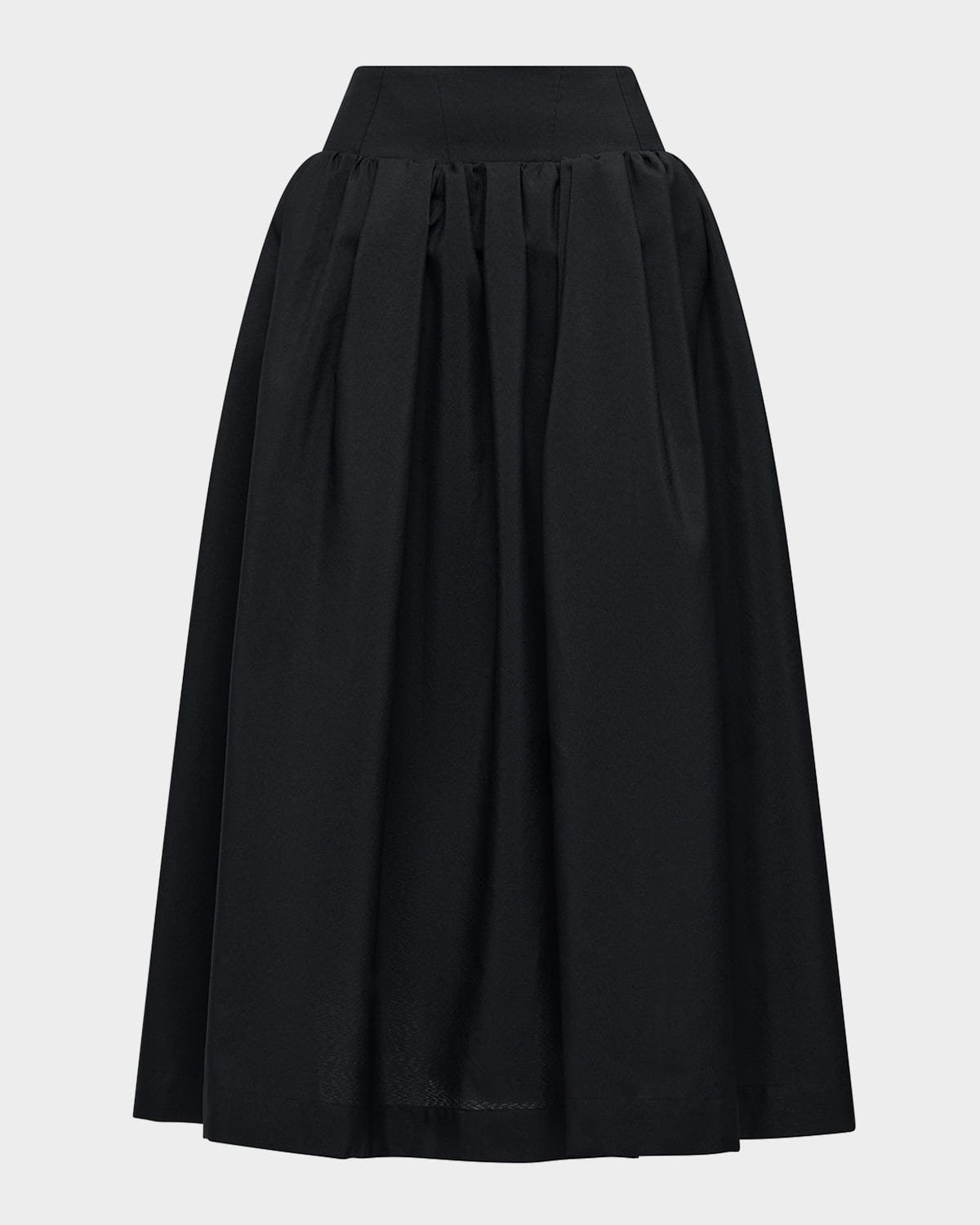 Penelope Pleated A-Line Midi Skirt