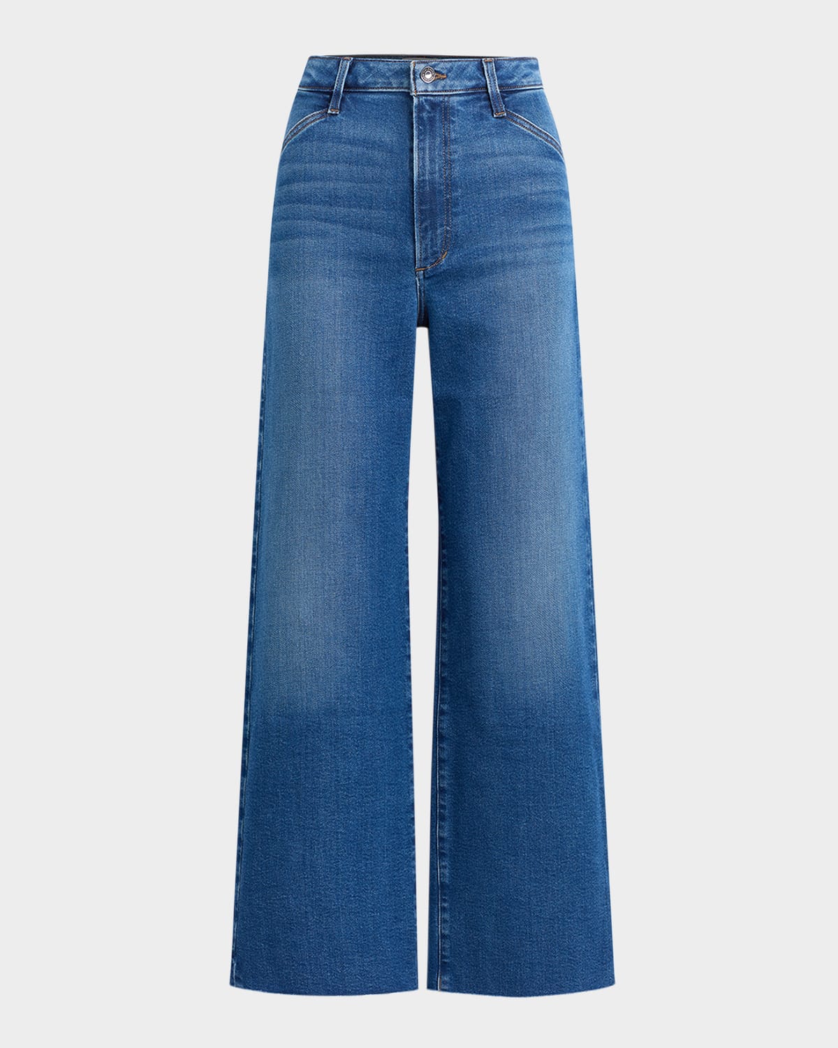 Shop Favorite Daughter The Mischa Super High Rise Wide-leg Jeans In Madison