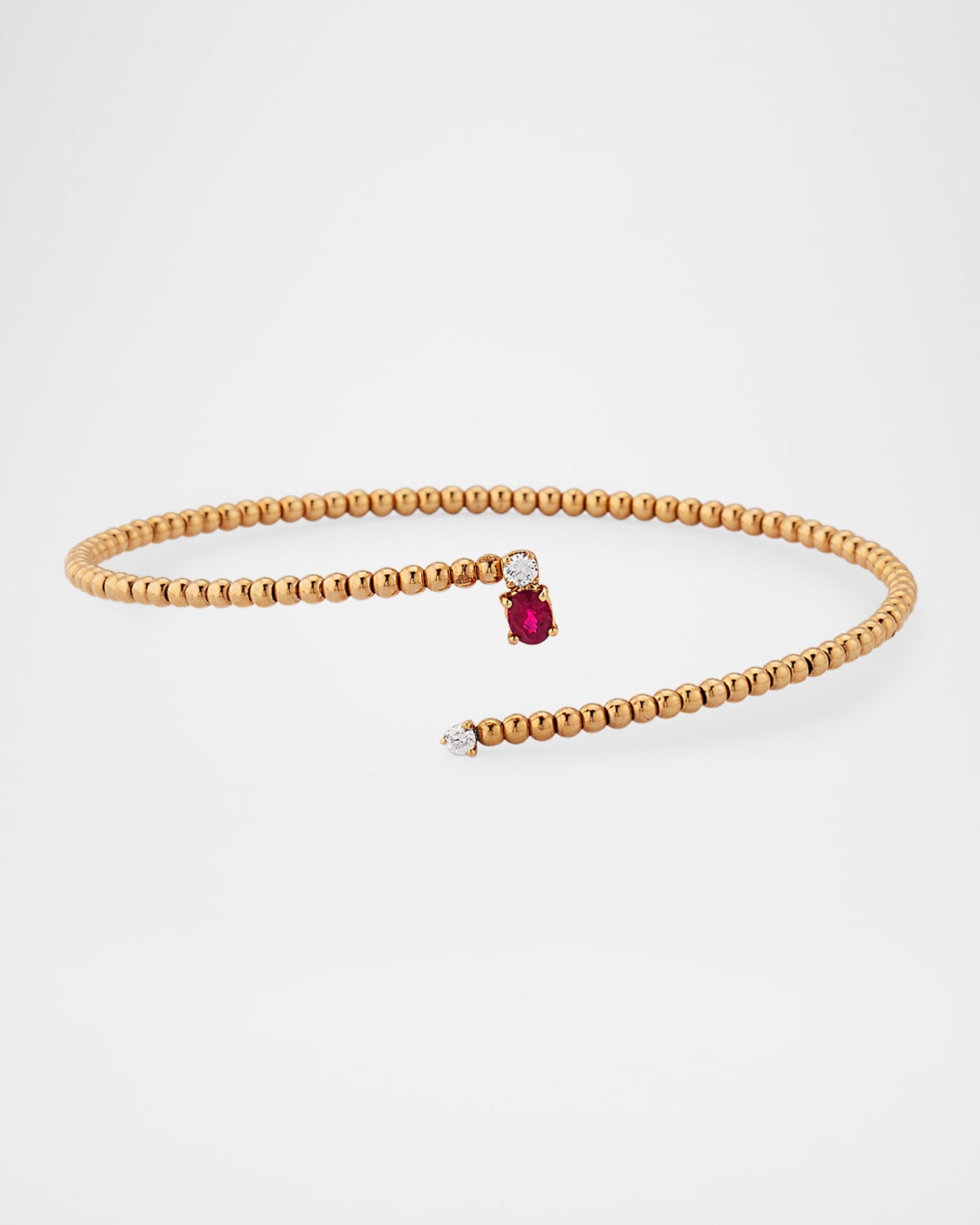 Taormina 18K Rose Gold Diamond and Ruby Bracelet