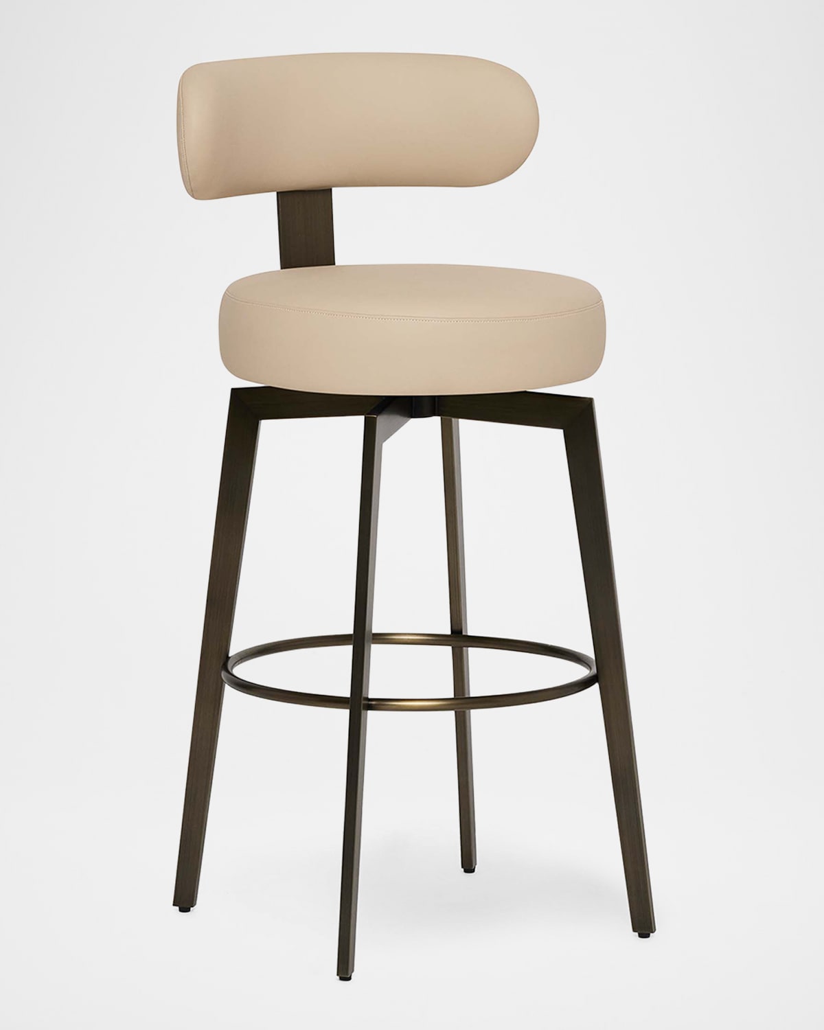 INTERLUDE HOME CLERMONT VEGAN LEATHER 29" BAR STOOL 