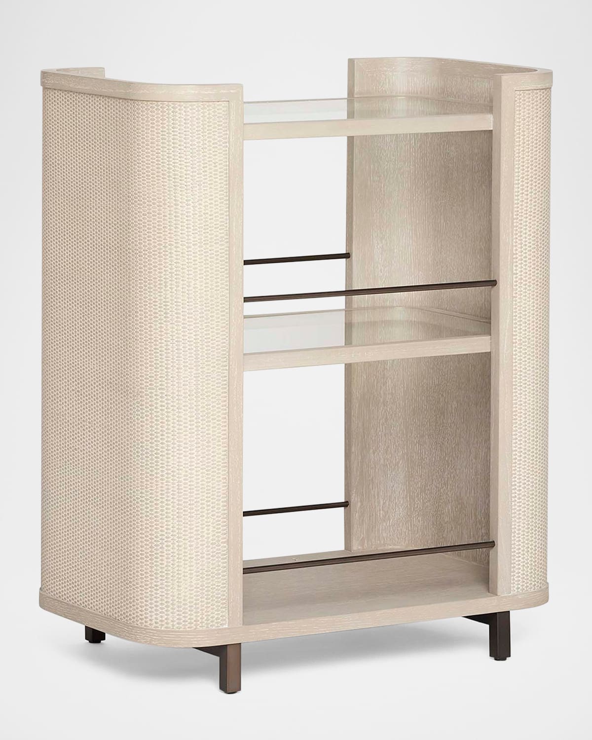 Interlude Home Holmes Bar Cart In Cream