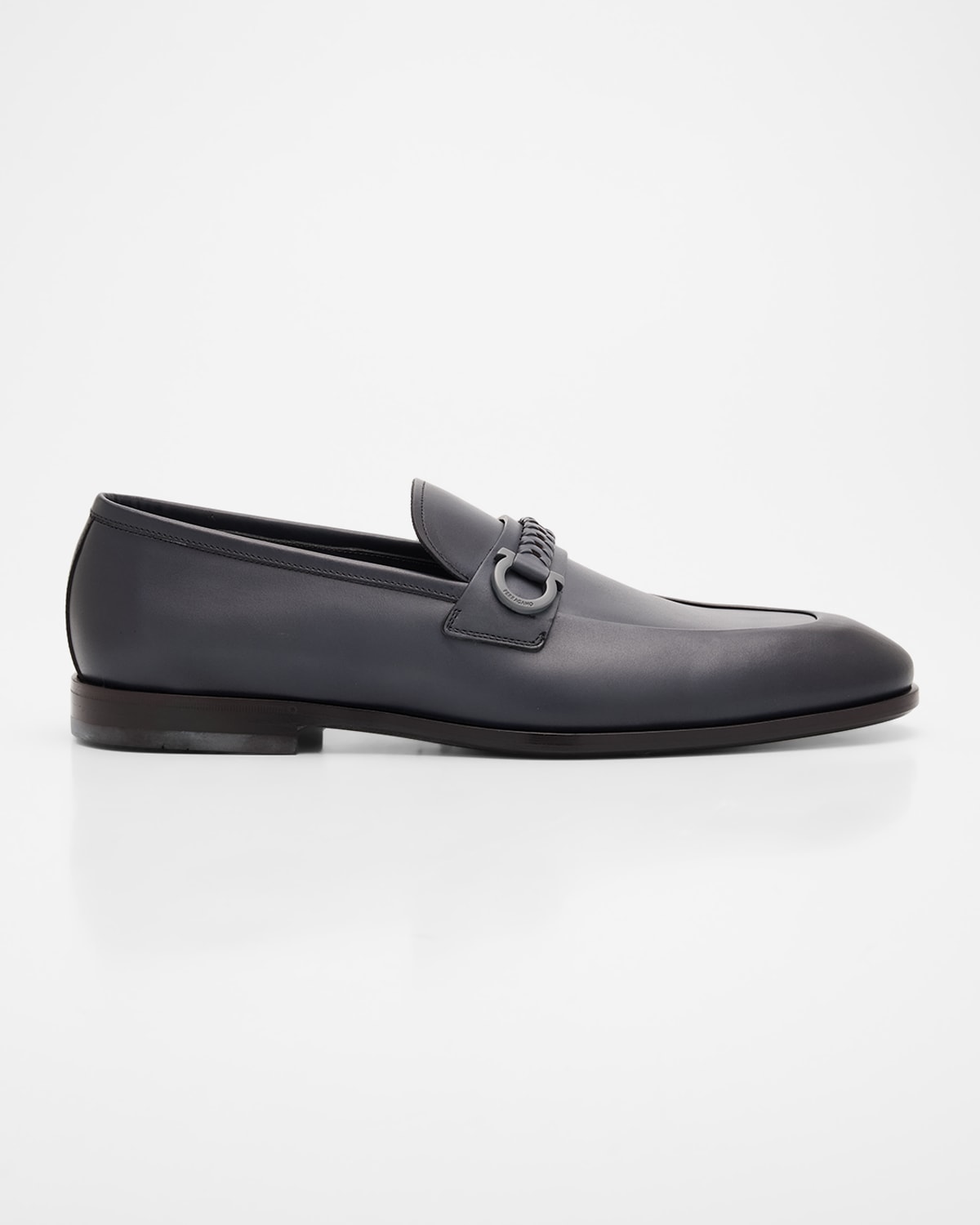 Ferragamo Antigua Gancini Leather Loafers In Multi