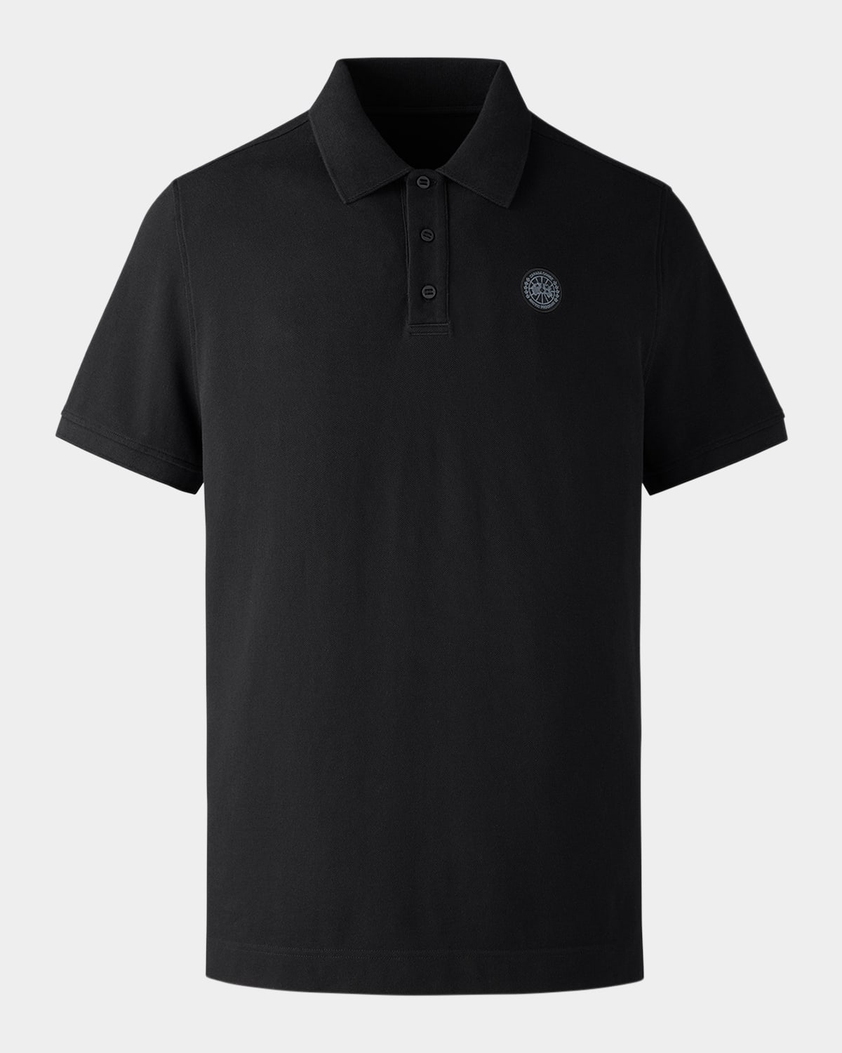 Shop Canada Goose Men's Beckley Polo Shirt In Black