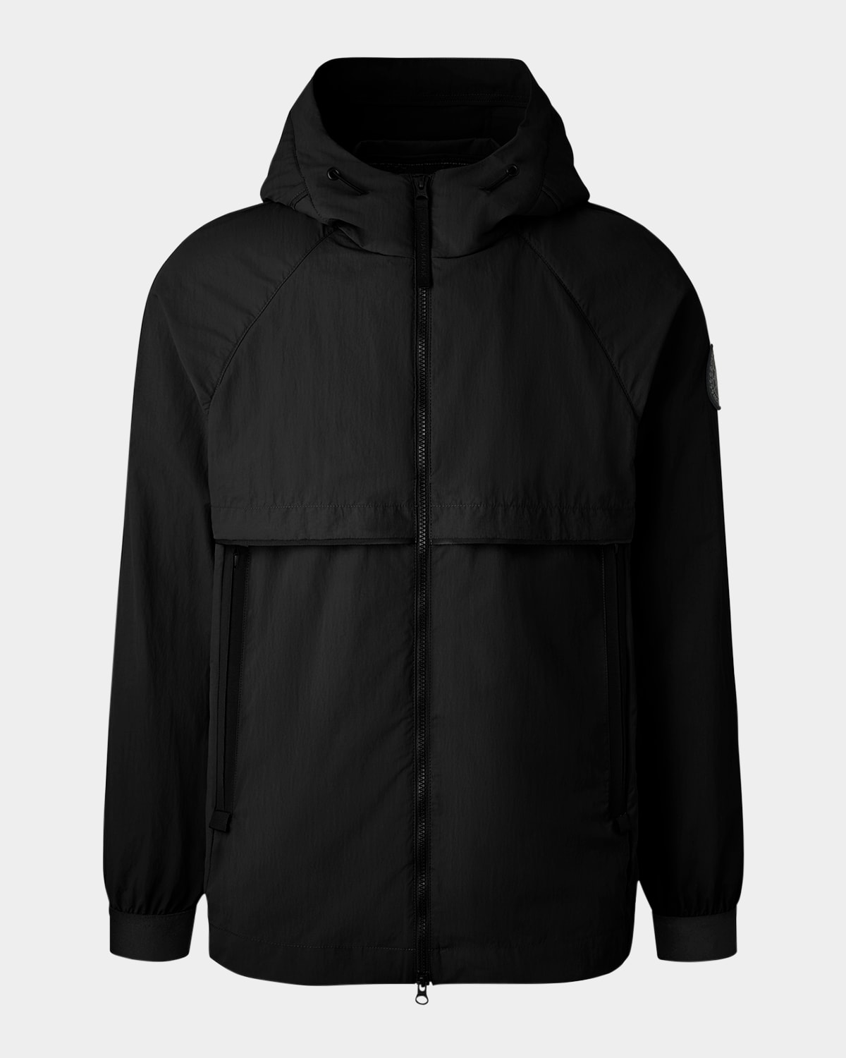 Shop Canada Goose Men's Faber Hooded Jacket In Black