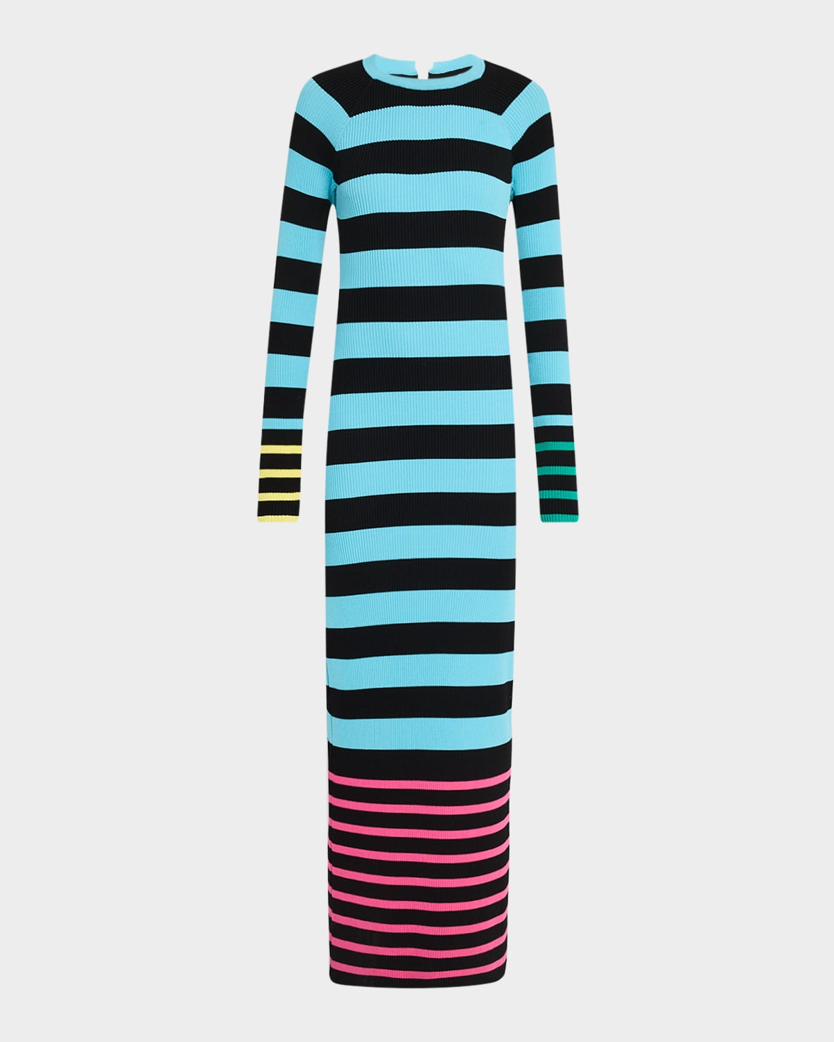 Zankov Sam Stripe Long-sleeve Maxi Dress