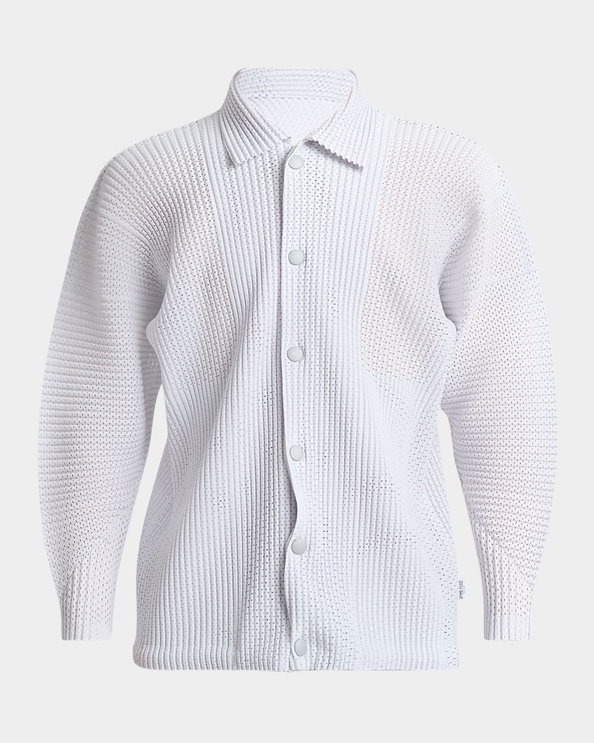 Issey Miyake Cardigan Homme Plisse'  Men Color Grey In Light Gray