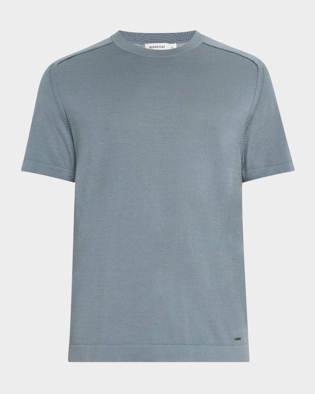 Simkhai Kellyn Crewneck Top Steel In Steel