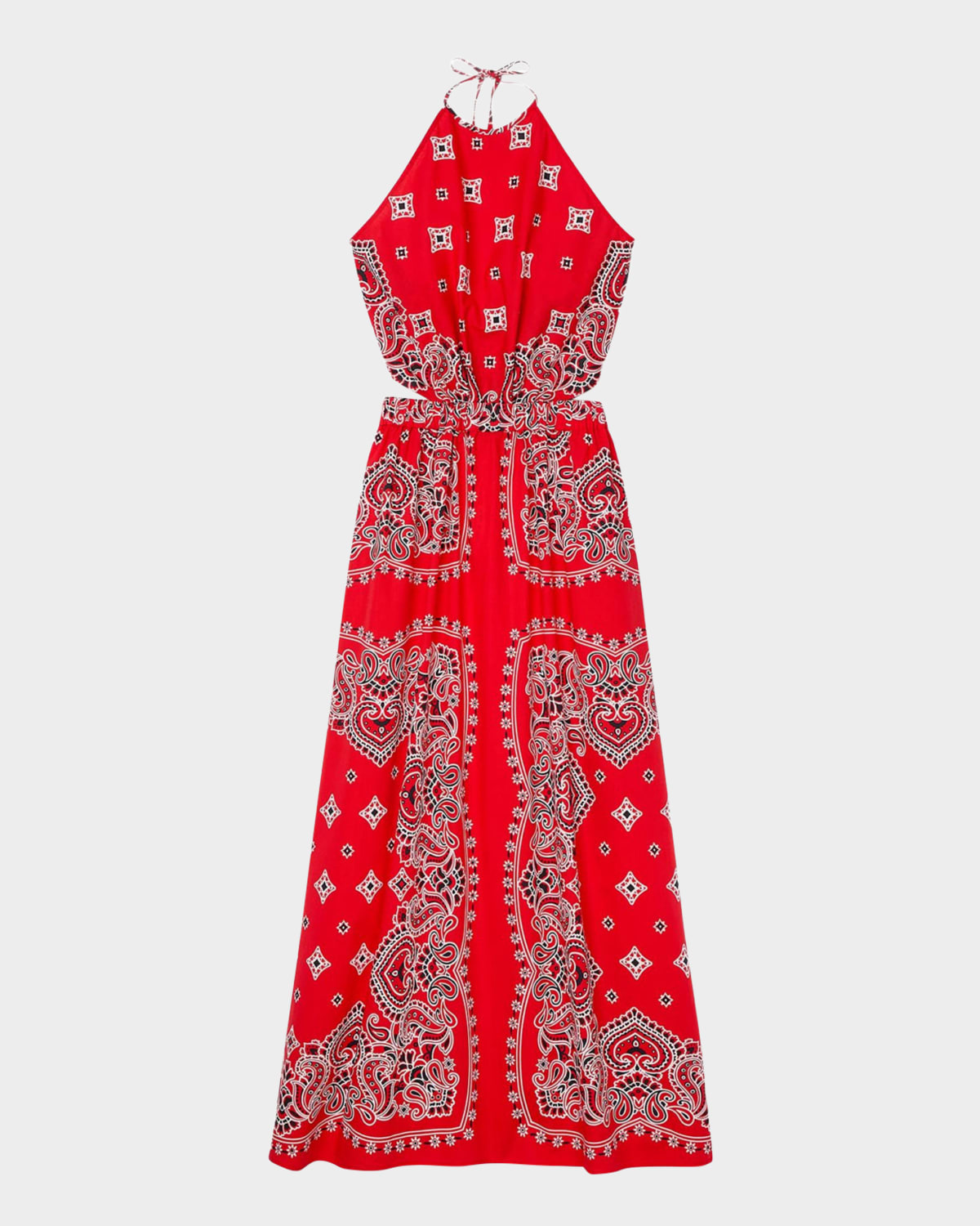 SANDRO AJACCIO CUTOUT MAXI DRESS 