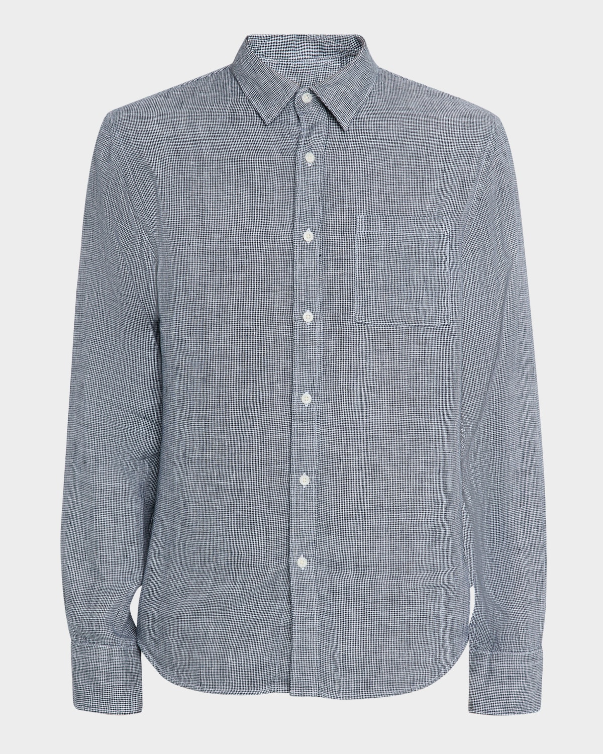 Men's Classic Micro-Houndstooth Sport Shirt