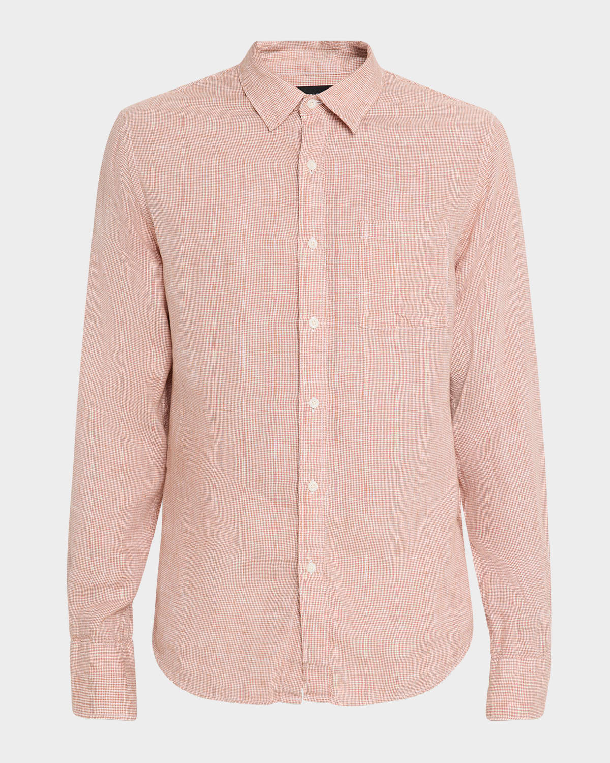 Men's Classic Micro-Houndstooth Sport Shirt