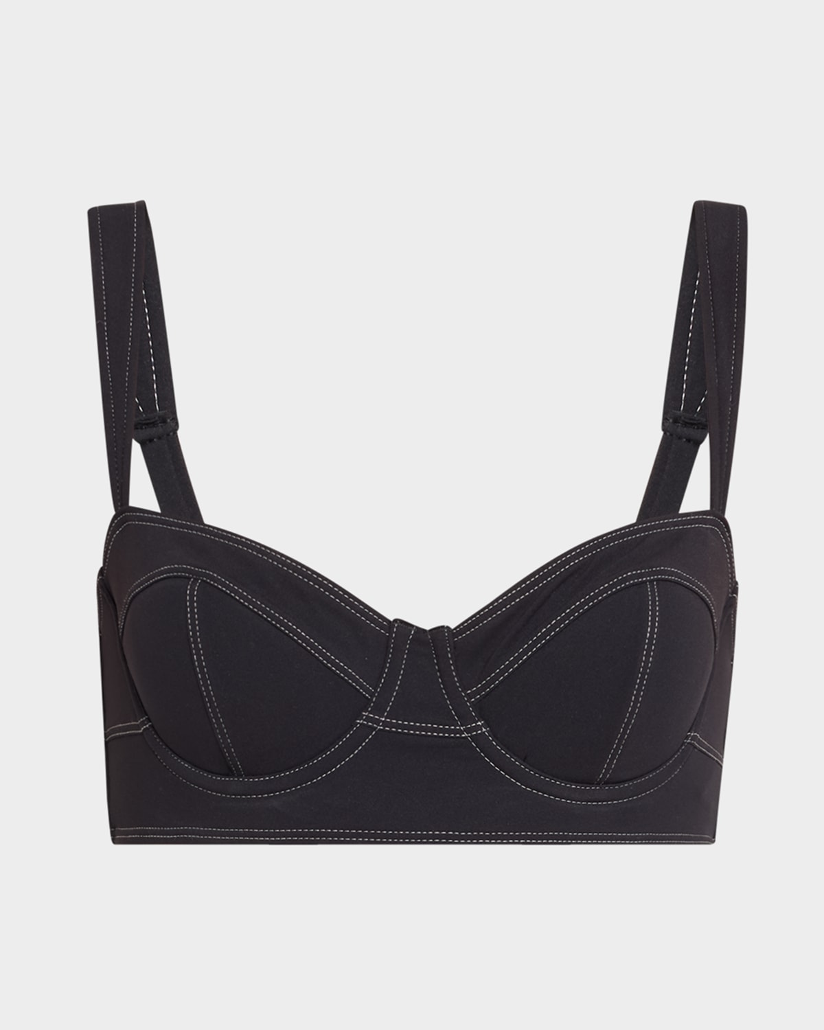 Shop Ulla Johnson Ravello Bikini Top In Noir