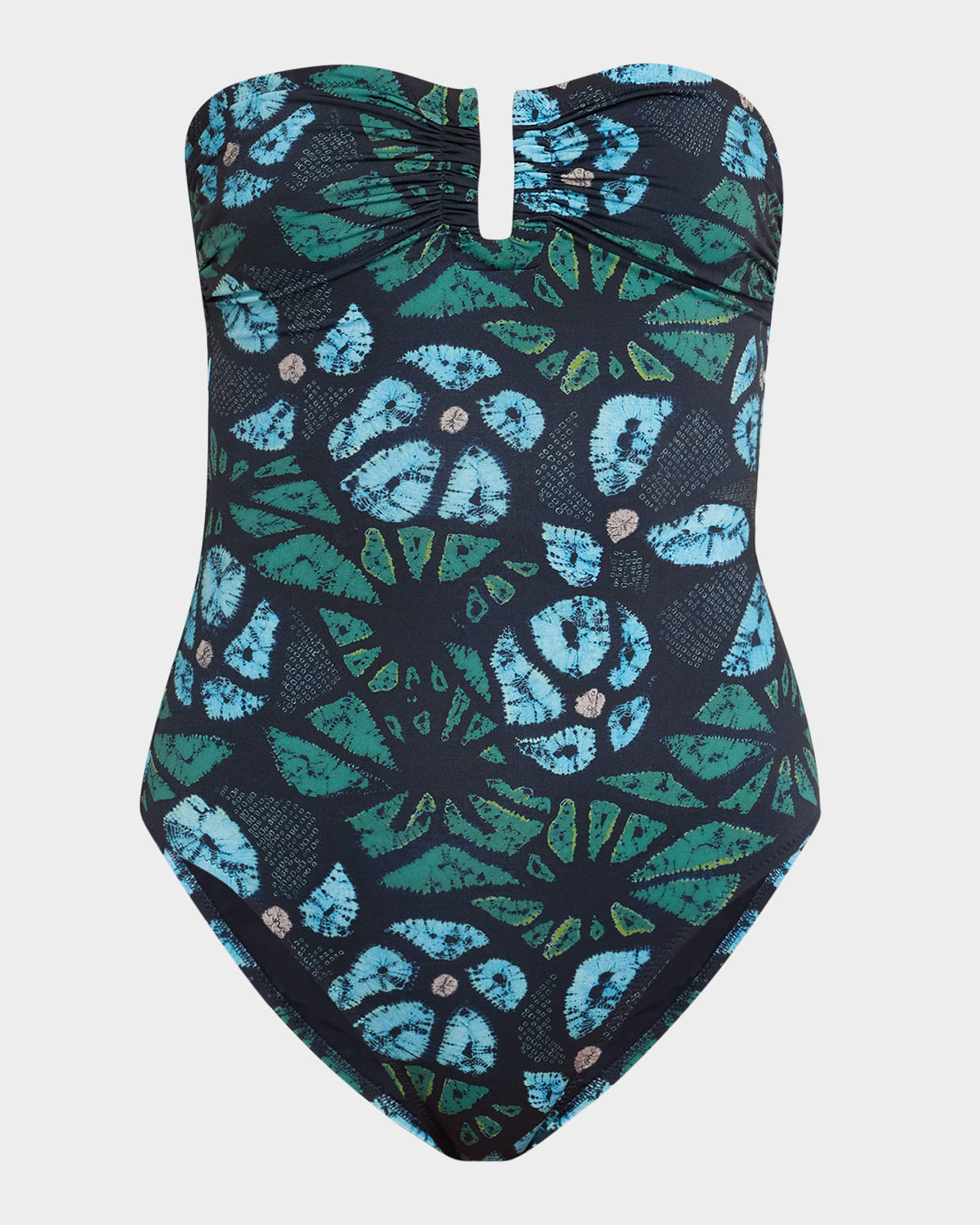 Ulla Johnson Monterey Bandeau One-piece Swimsuit In Urchin
