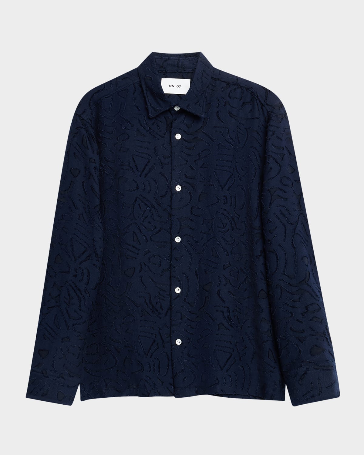 Nn07 Men's Freddy Fil Coupe Button-down Shirt In Navy Blue