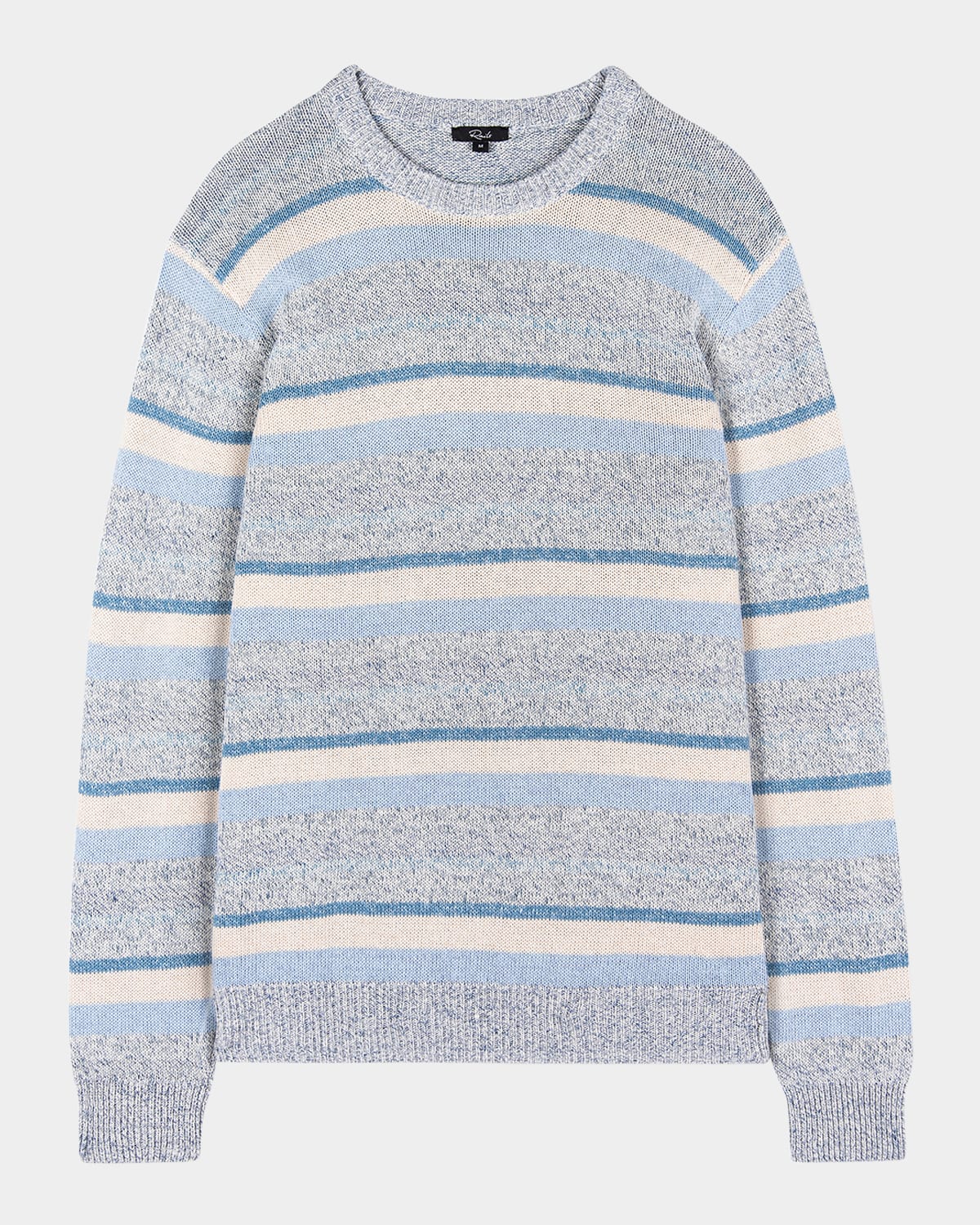 Rails Men's Olsen Melange Striped Sweater In Blue Stripe
