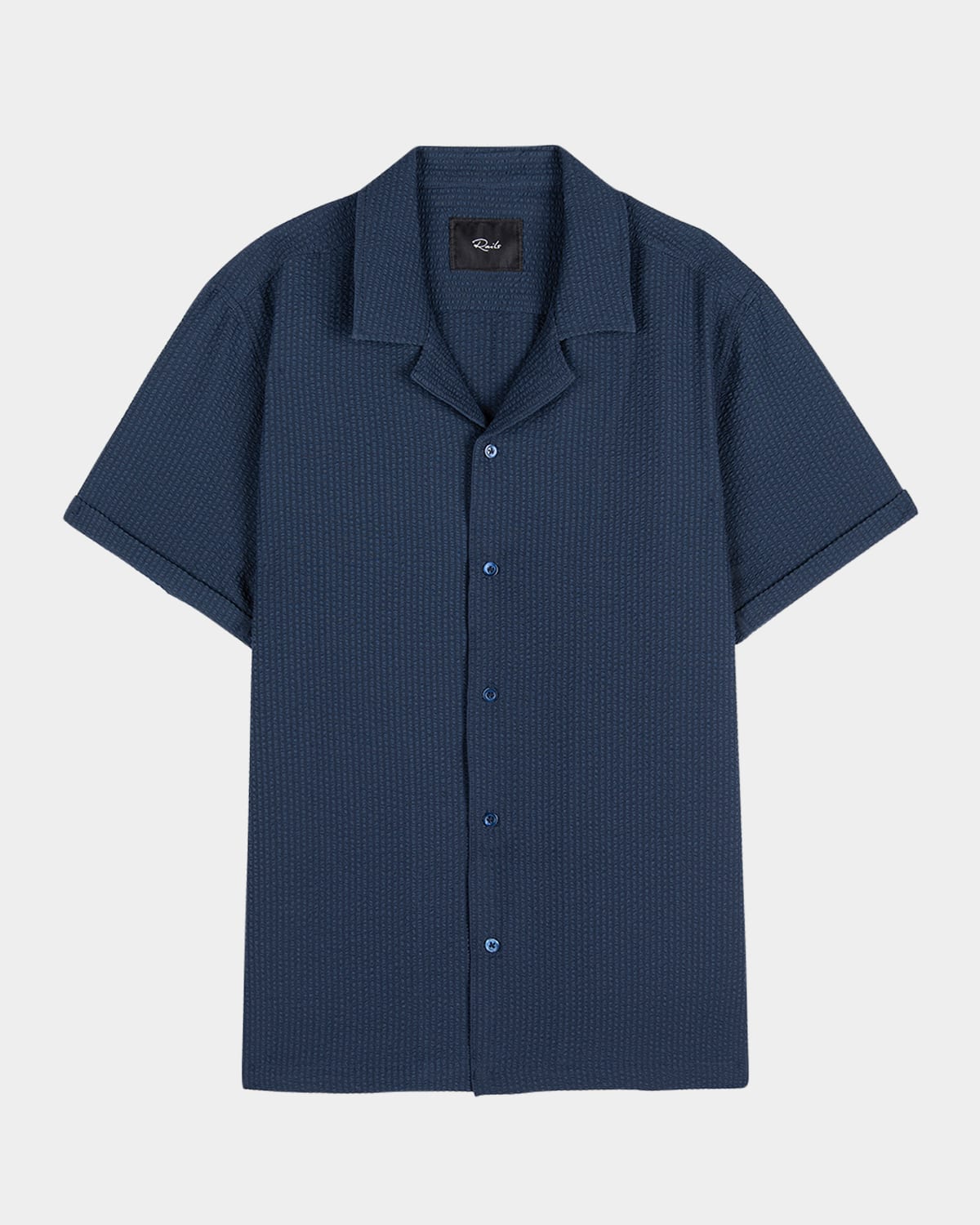 Men's Amalfi Textured Stripe Short-Sleeve Shirt