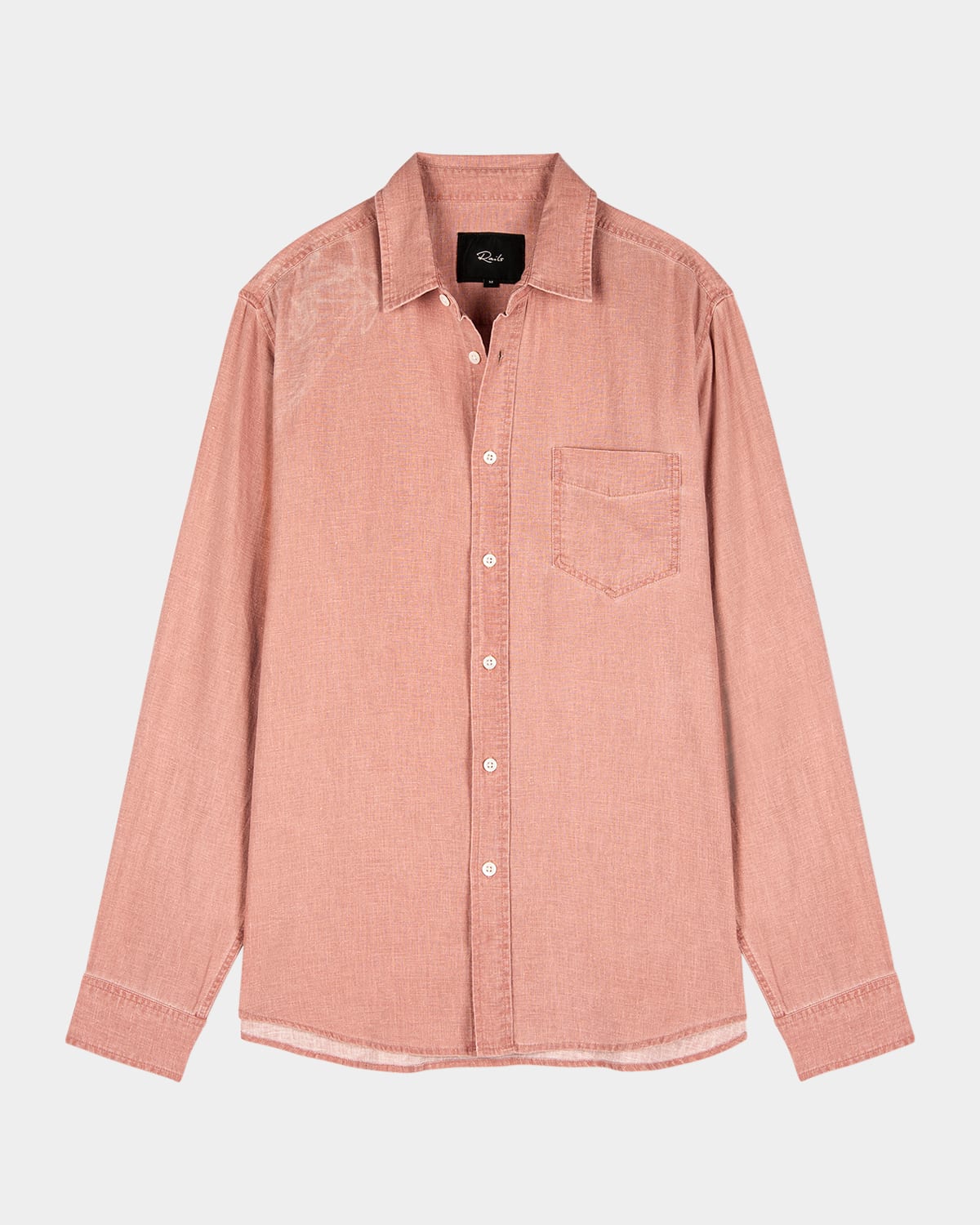 Rails Mykonos Linen Blend Button-up Shirt In Desert Rose