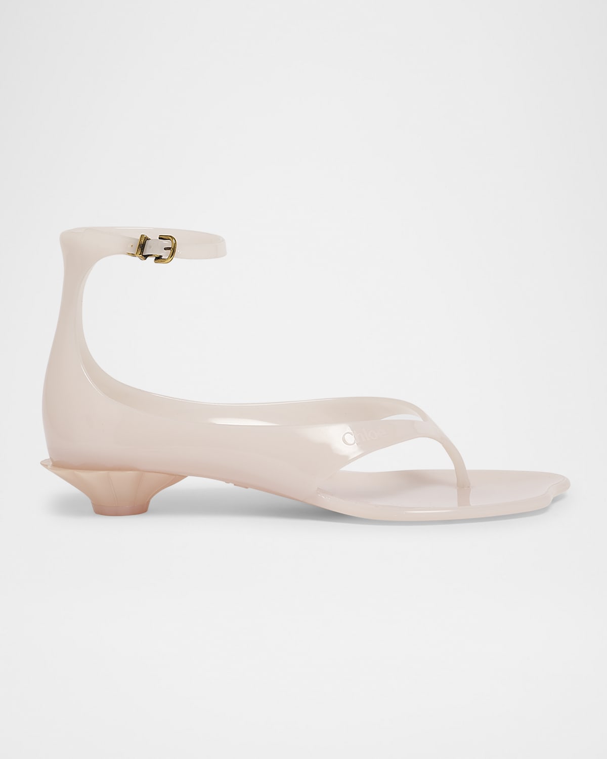 Jelly Thong Ankle-Strap Sandals