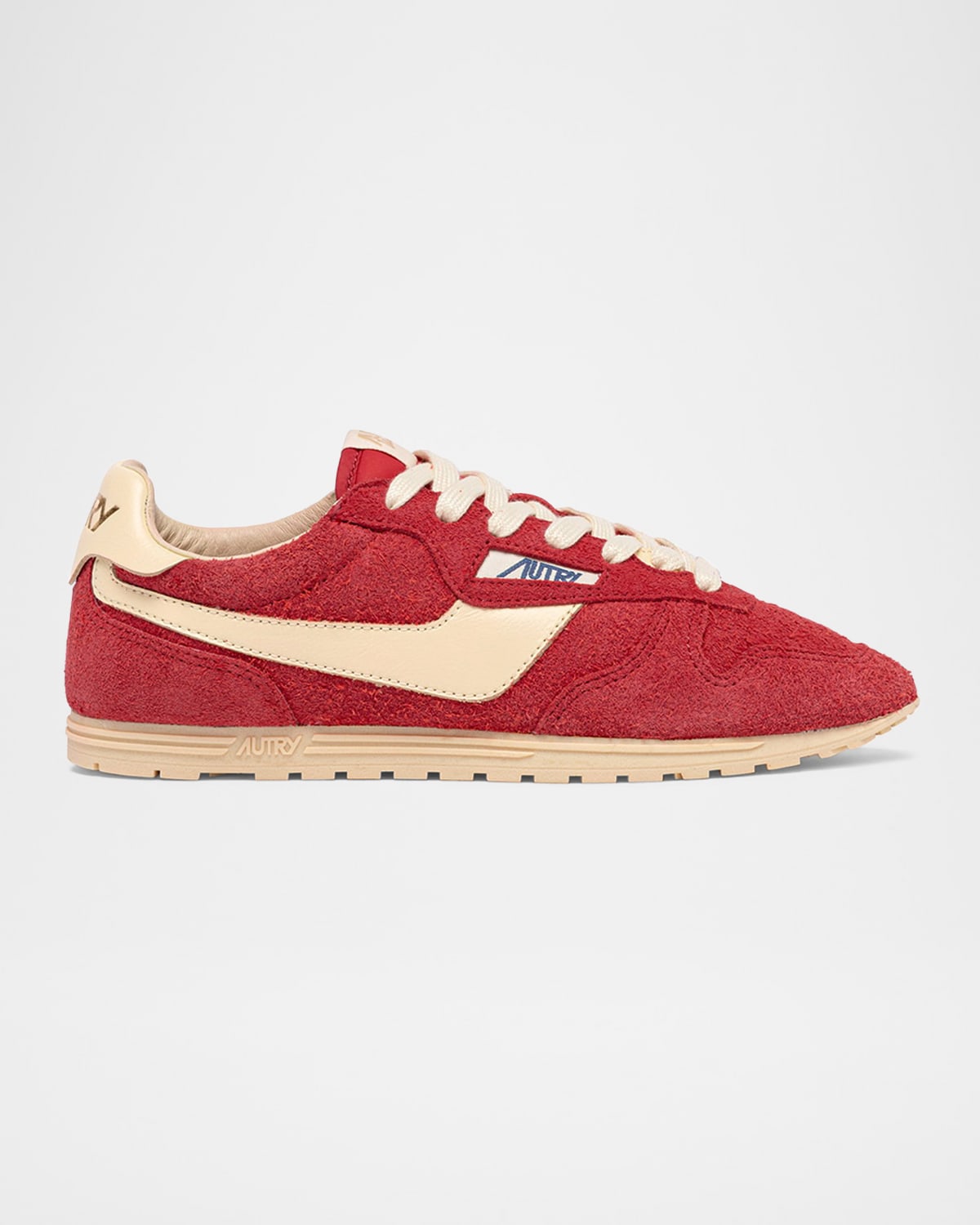 Shop Autry Windspin Retro Suede Low-top Sneakers In Parisrut