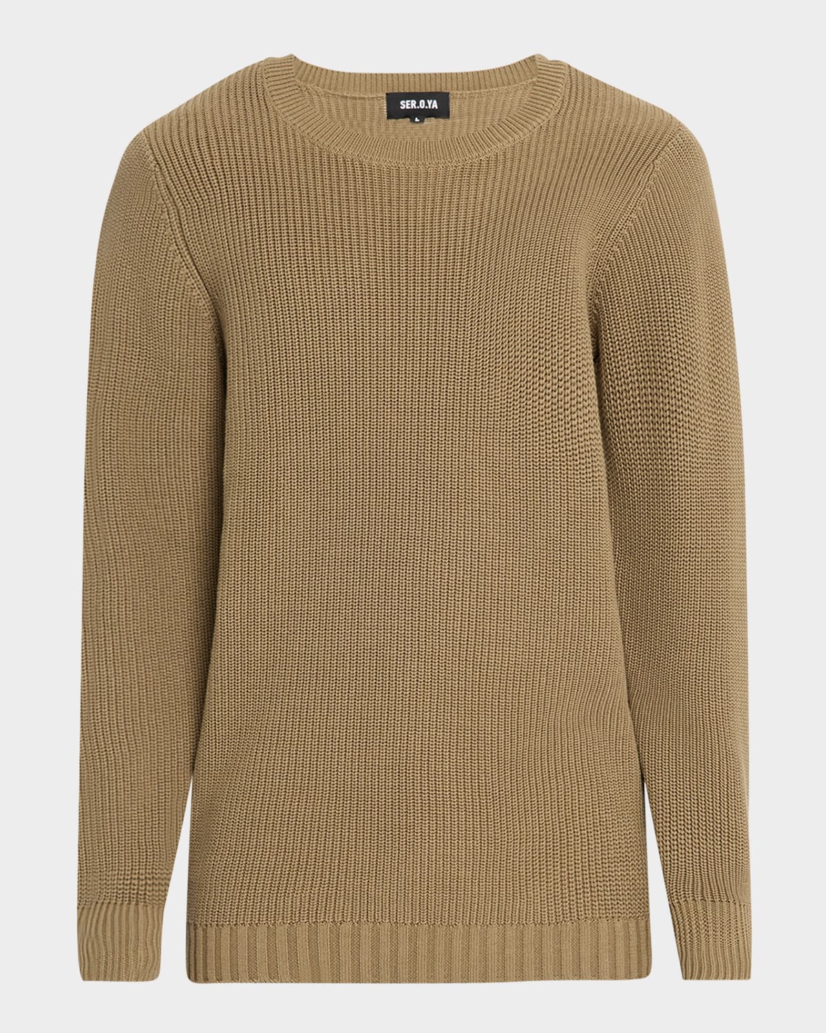 Men's Vernon Ribbed Cotton Crewneck Sweater