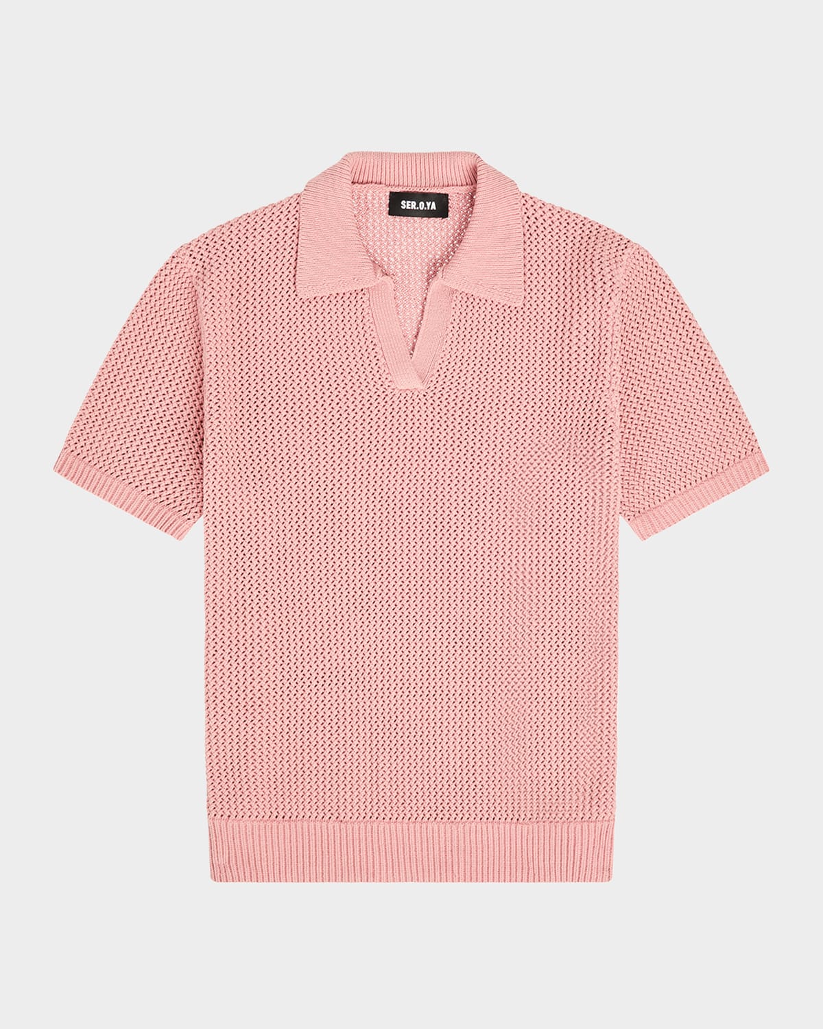 Men's Romeo Crochet Johnny Collar Polo Shirt