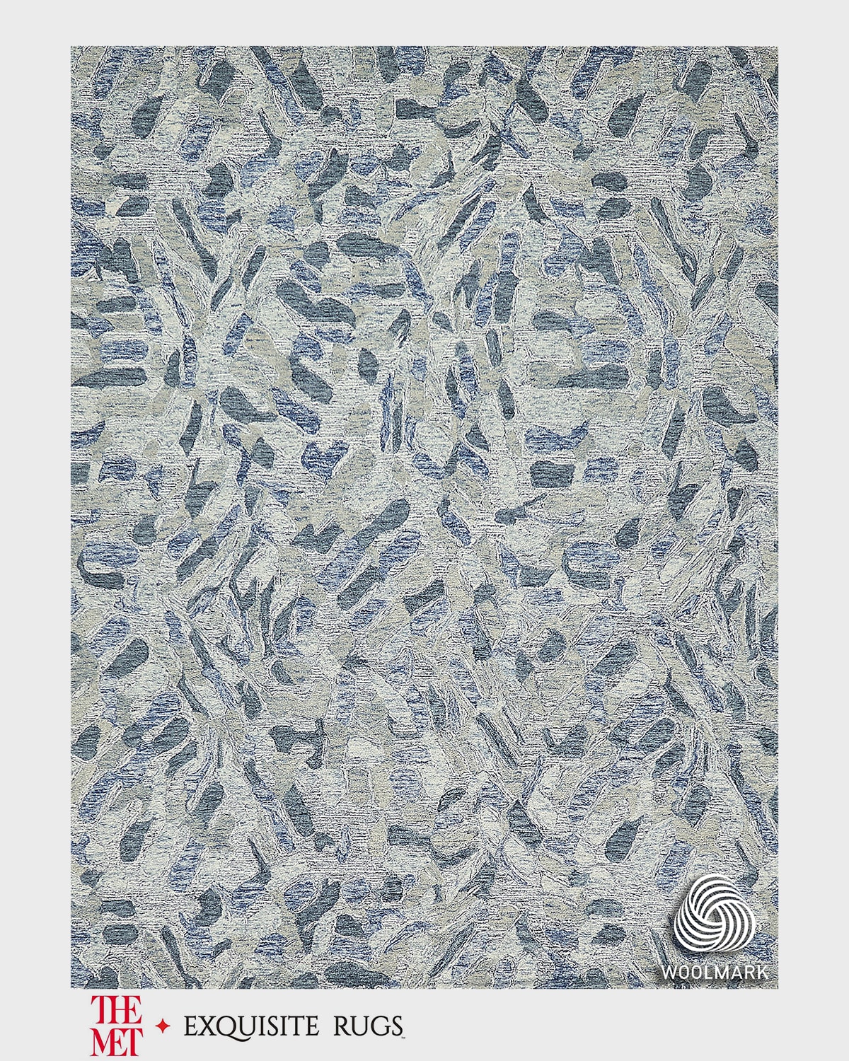 Exquisite Rugs X The Met Botanica Hand-tufted Blue Rug, 10' X 14' In Blue/ivory/multi