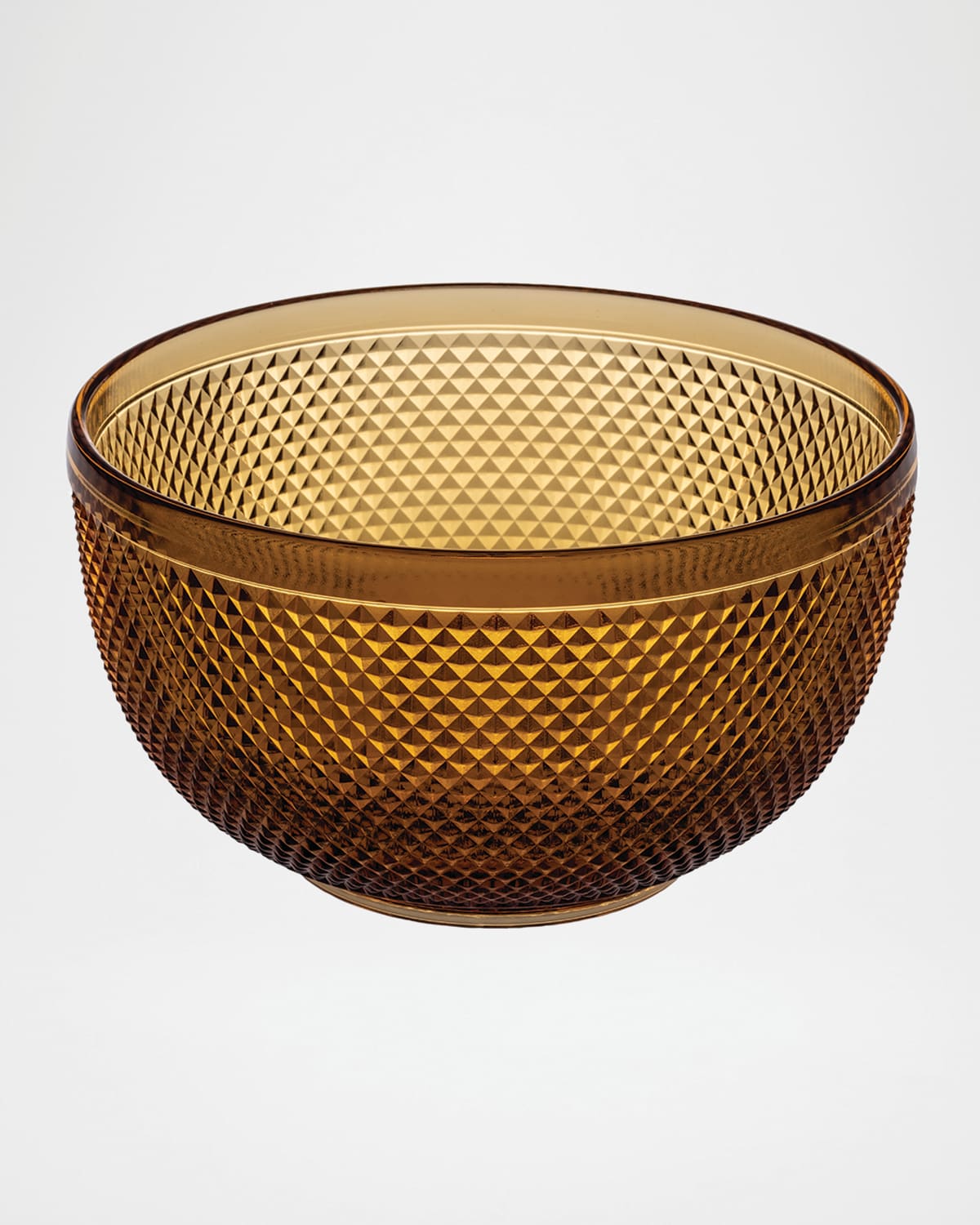Vista Alegre Bicos Large Bowl, 71 Oz. In Amber