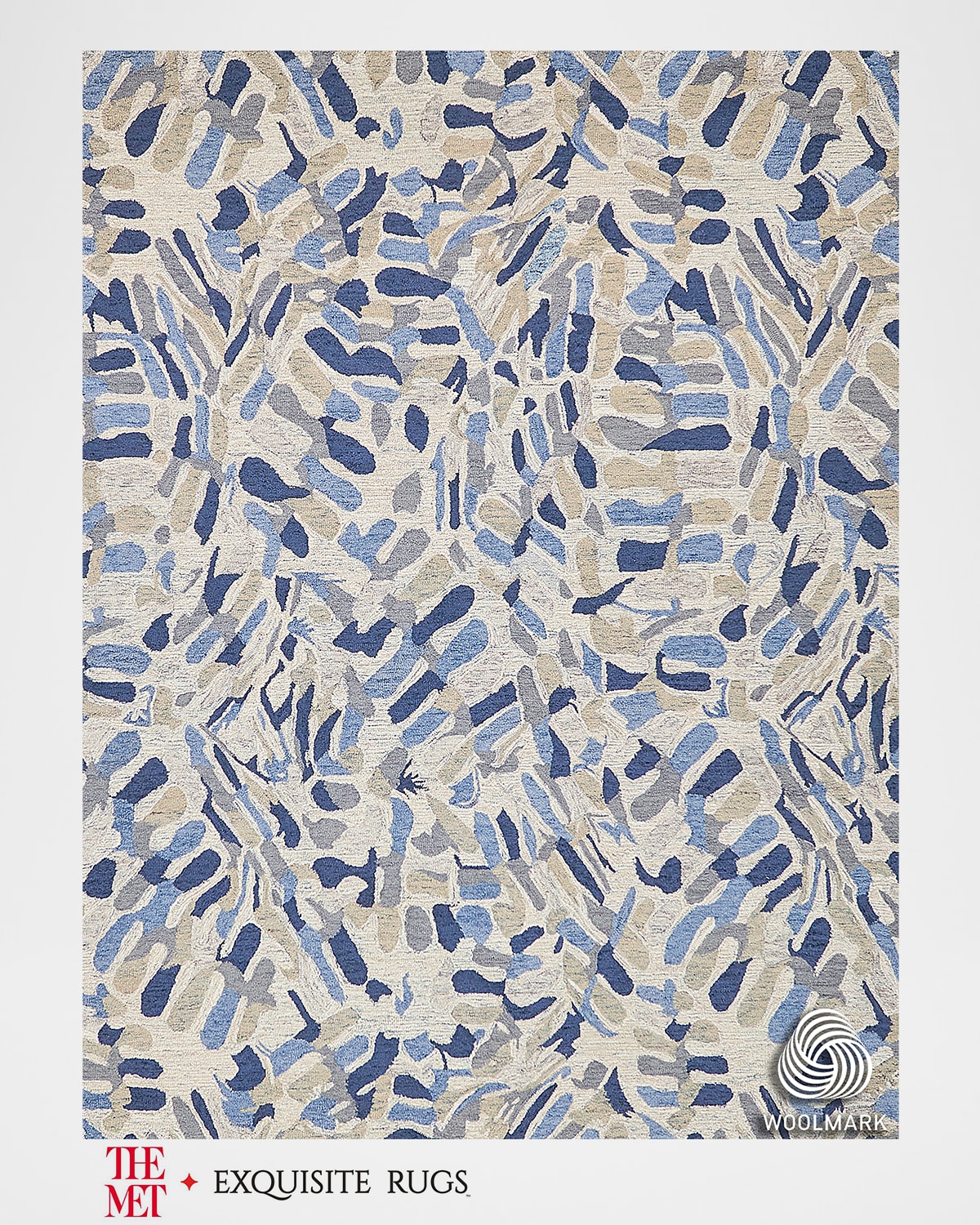 Exquisite Rugs X The Met Botanica Hand-tufted Navy/ivory Rug, 10' X 14' In Navy/ivory/multi