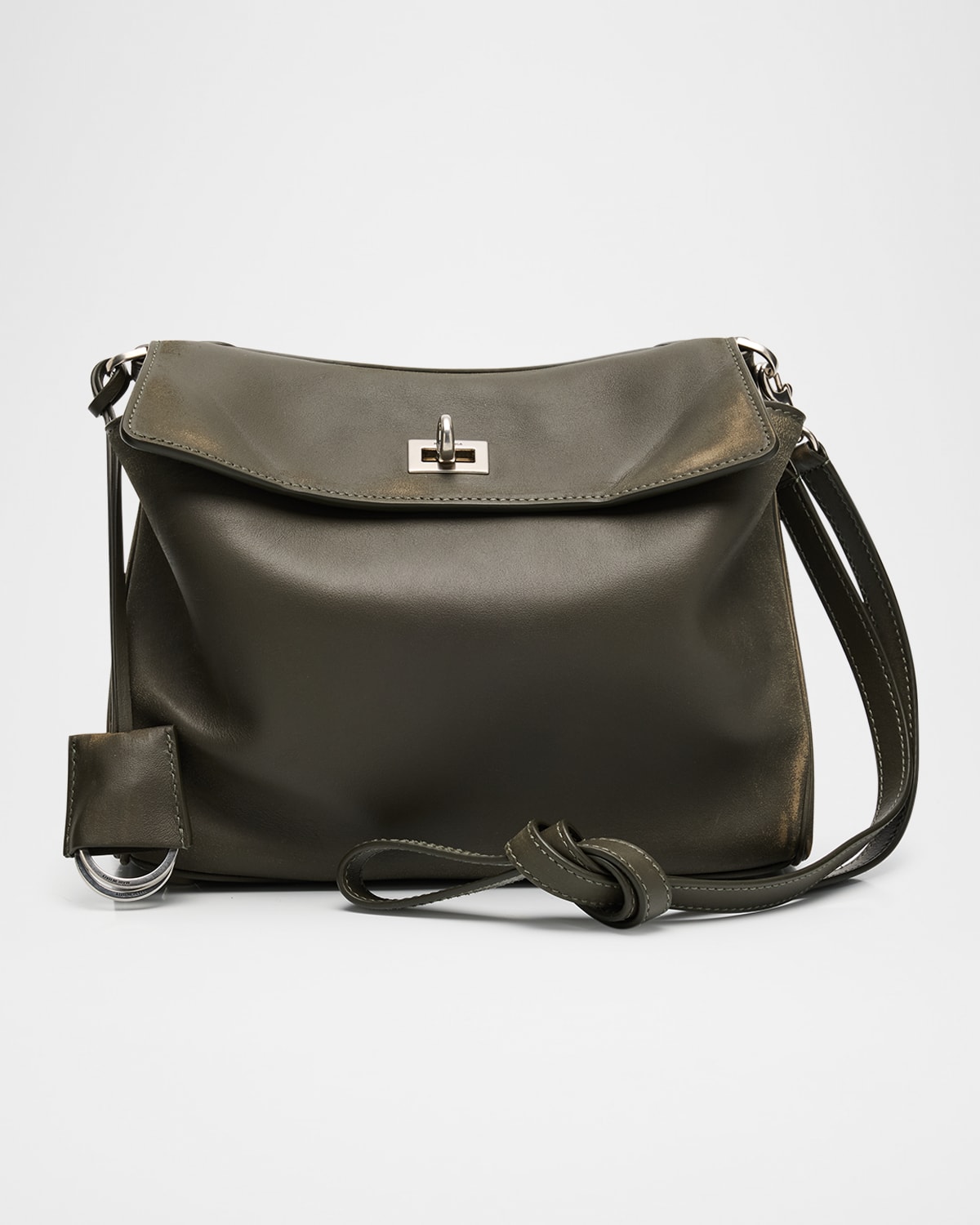 Balenciaga Men's Used Calfskin Small Messenger Bag