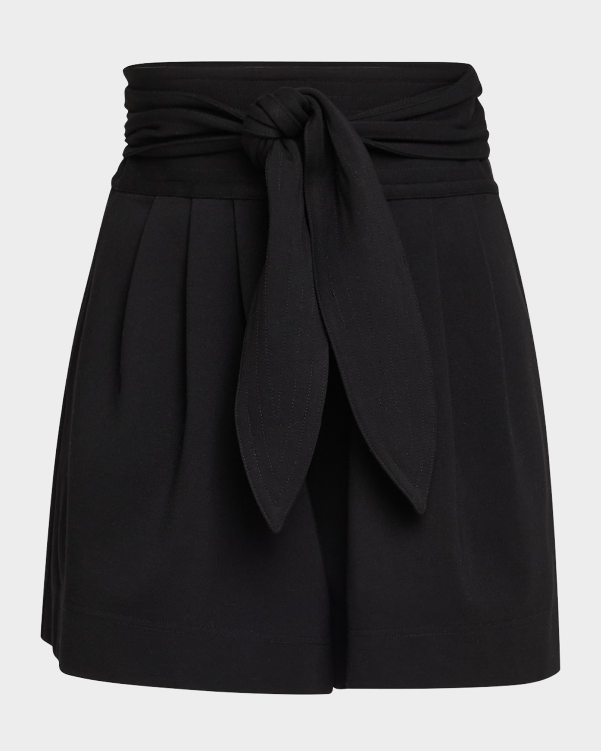 Emmit Pleated Tie-Waist Shorts