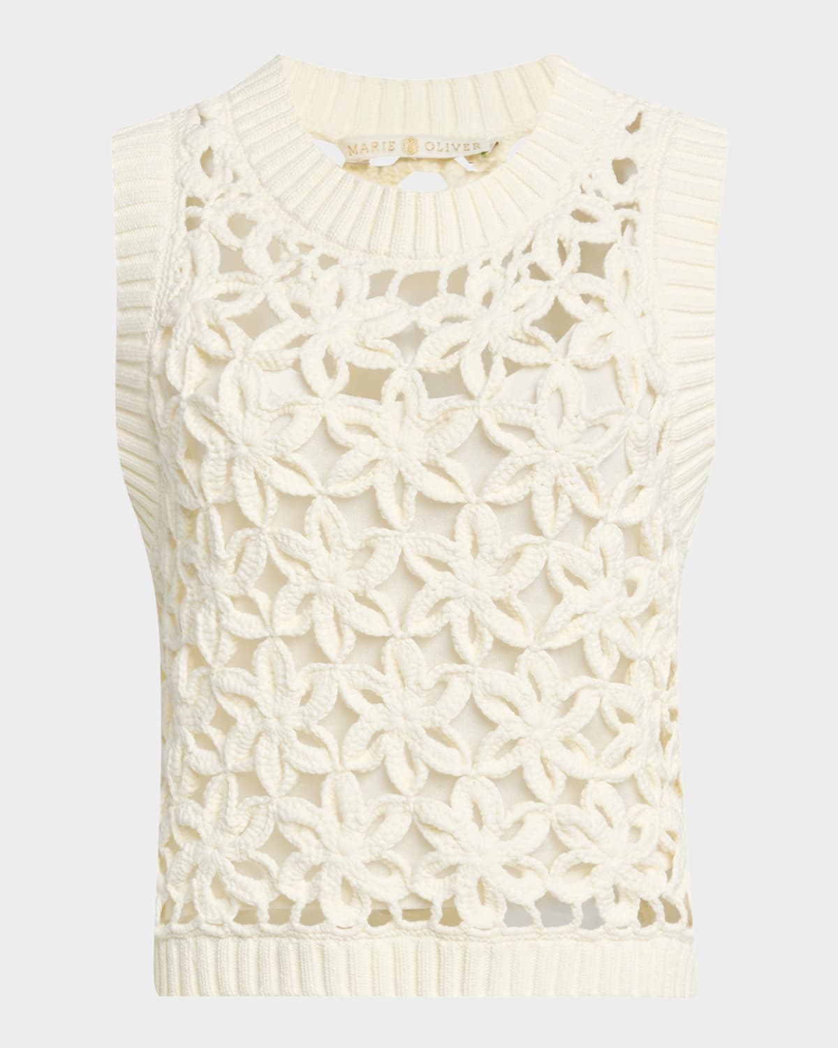 Thea Floral Mesh Shell Top