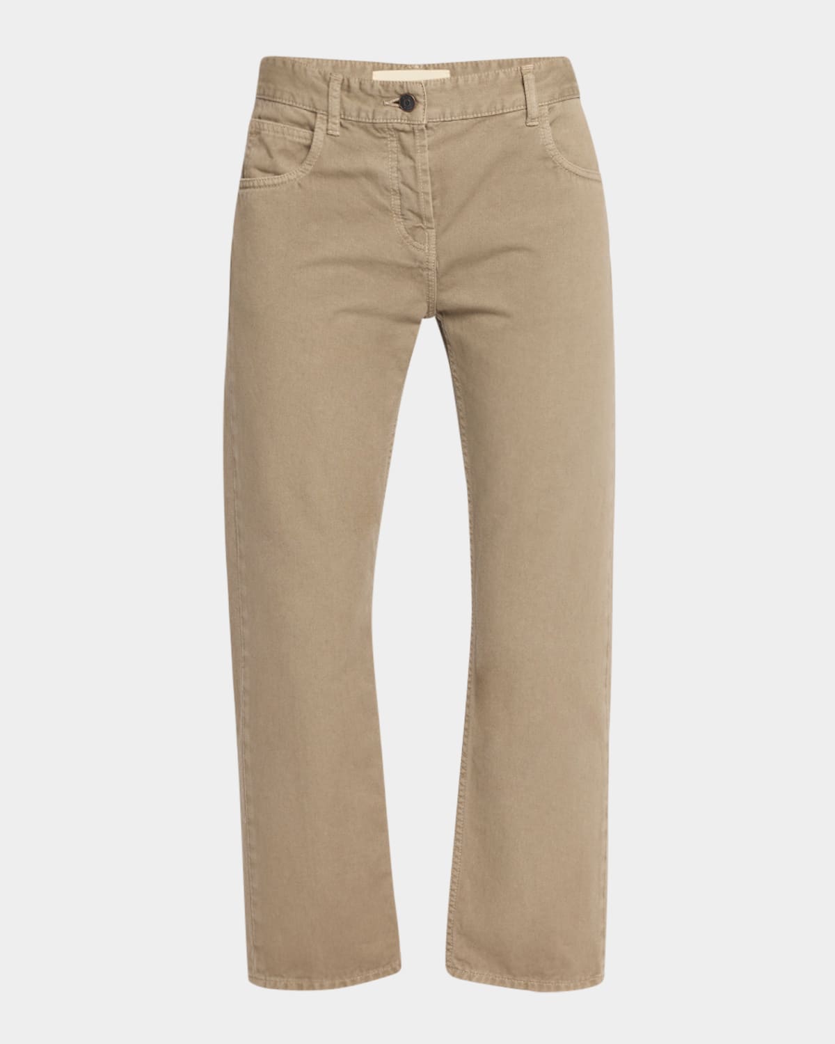 Shop The Row Riaco Cropped Jeans In Taupe