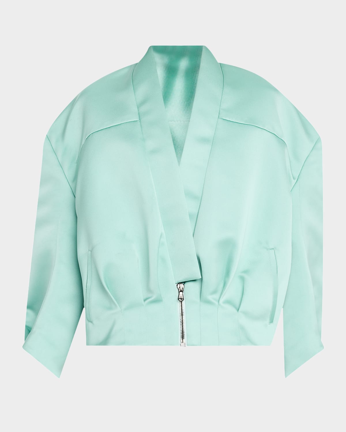 Sculpted Back Bomber Jacket