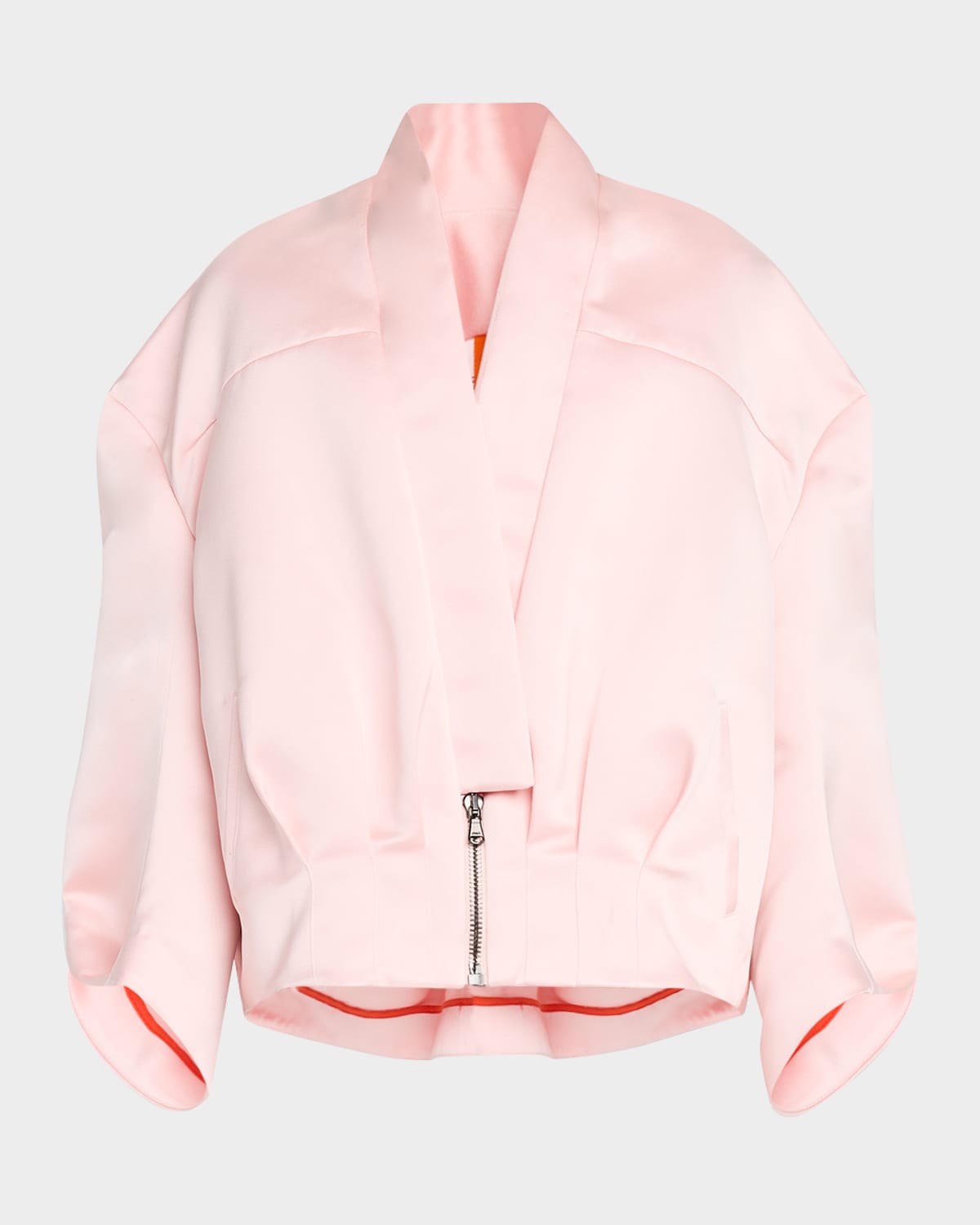 Sculpted Back Bomber Jacket