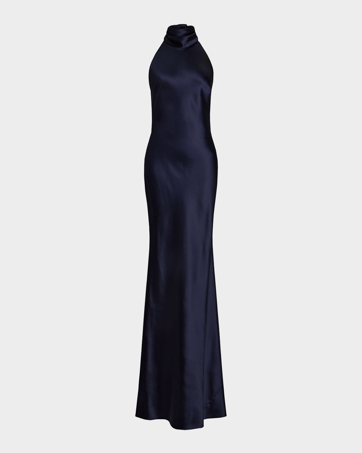 Chilton Stretch Satin Evening Dress