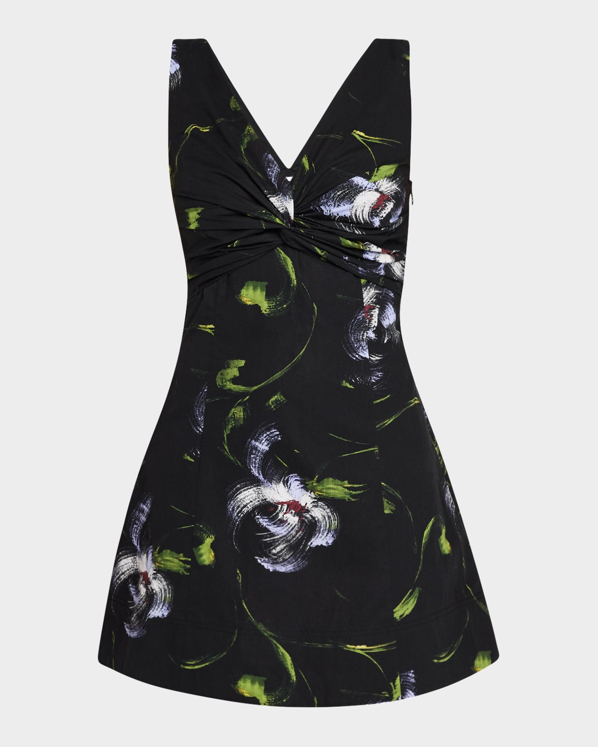 Harper Printed V-Neck Mini Dress