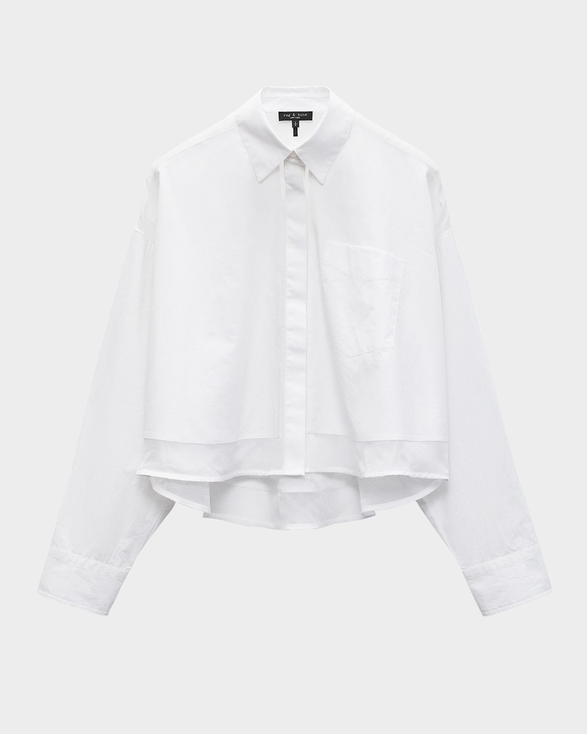 Rag & Bone White Martha Shirt In White