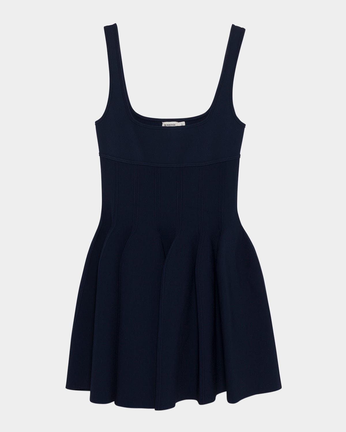 Shop Simkhai Elektra Mini Dress In Midnight