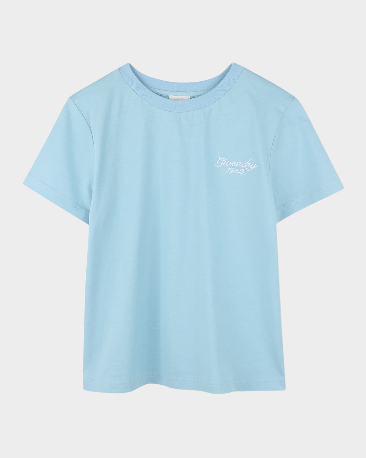 Givenchy Boy's Logo Script T-shirt In Sea