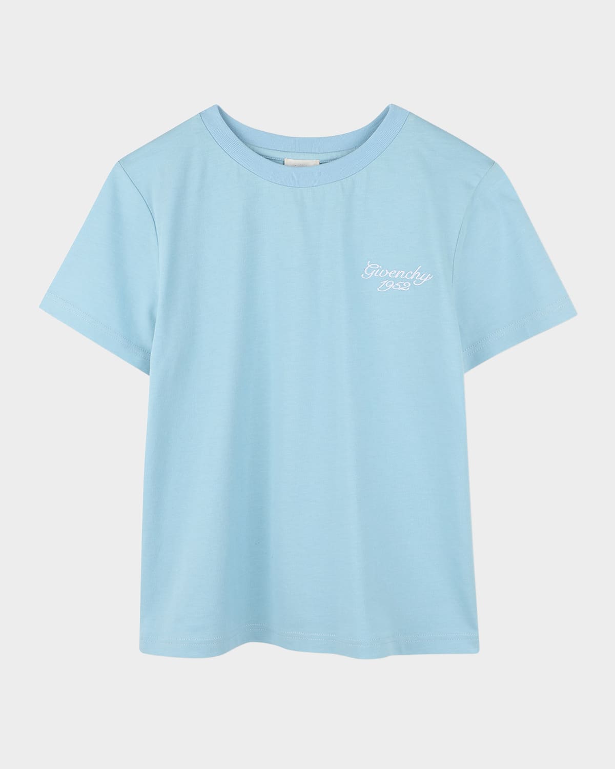 Givenchy Boy's Logo Script T-shirt In Sea